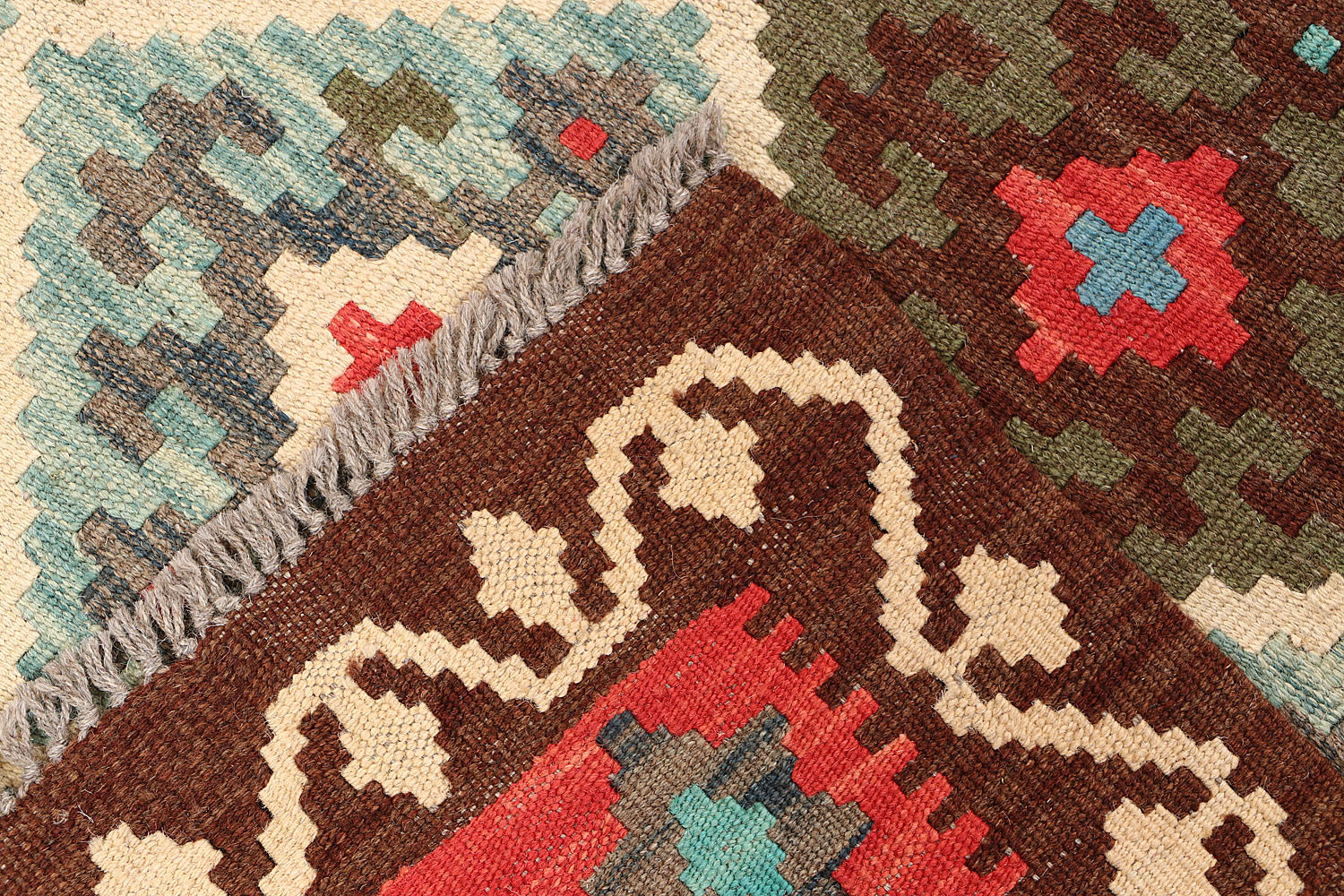 3' X 5' Multy Handmade Veggie Dye Kilim Rug Rectangular