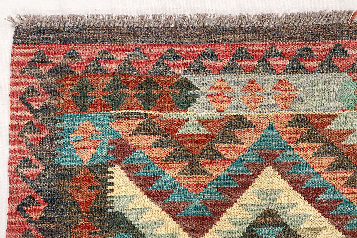 3' X 5' Multy Handmade Veggie Dye Kilim Rug Rectangular