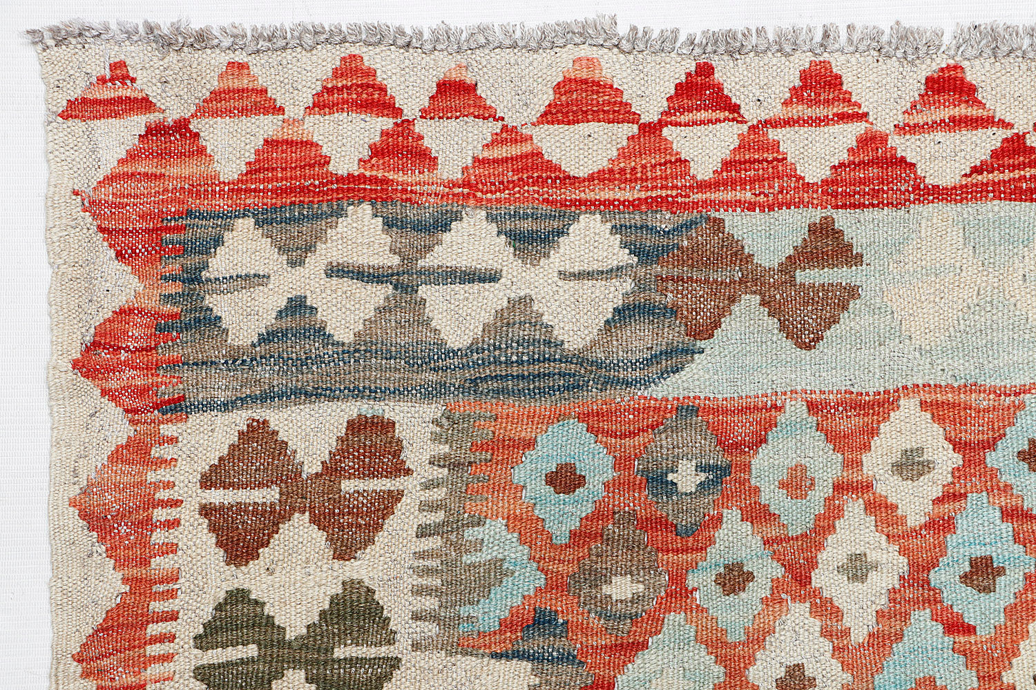 3' X 5' Multy Handmade Veggie Dye Kilim Rug Rectangular