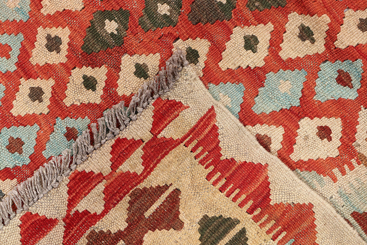 3' X 5' Multy Handmade Veggie Dye Kilim Rug Rectangular