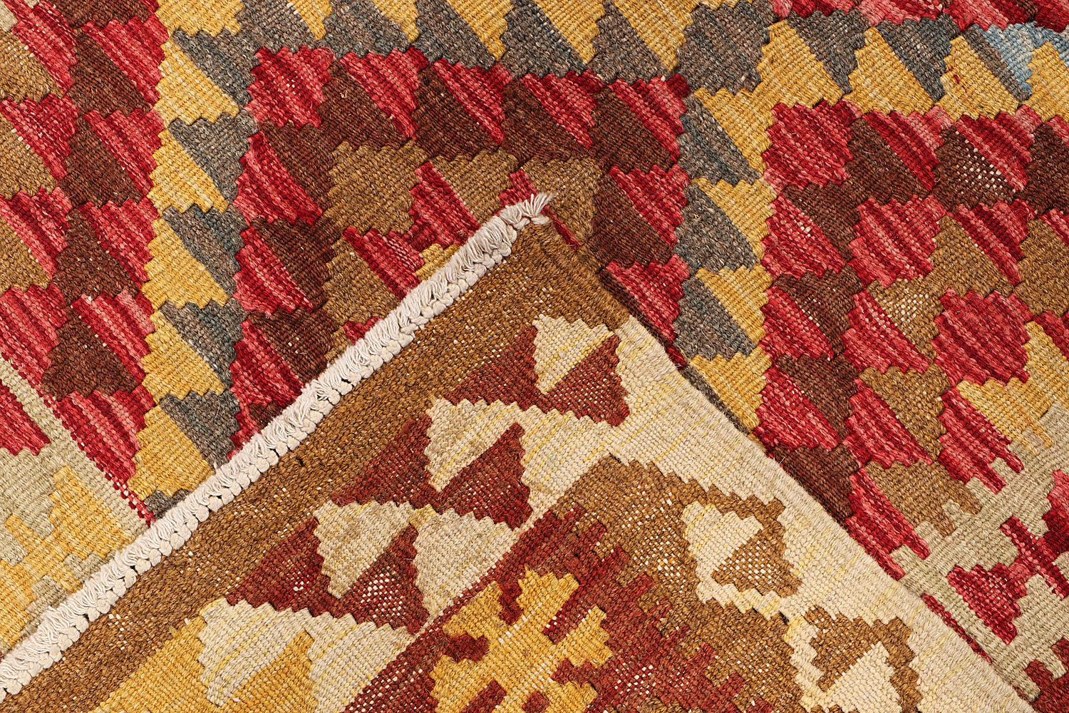 3' X 5' Multy Handmade Veggie Dye Kilim Rug Rectangular