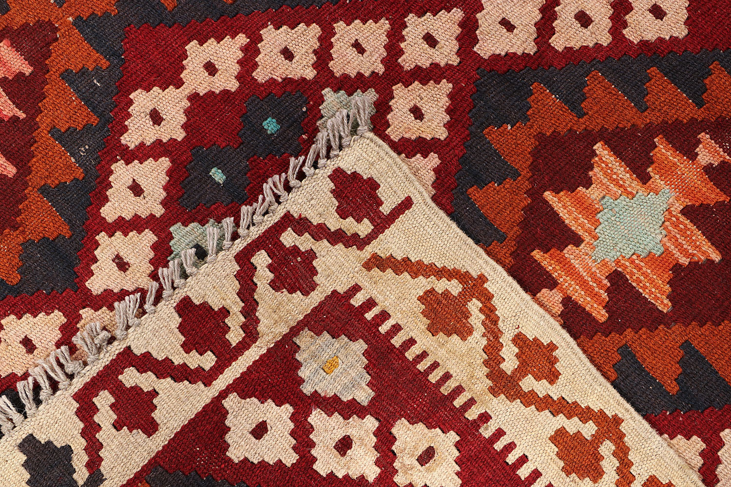 3' X 5' Multy Handmade Veggie Dye Kilim Rug Rectangular