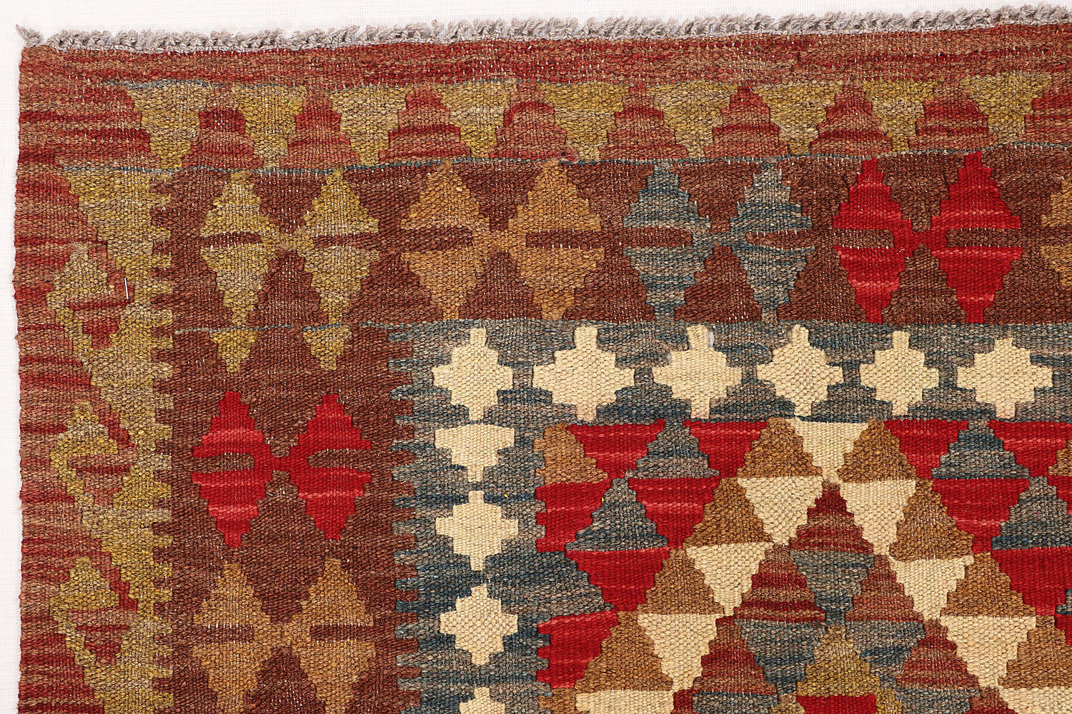 3' X 5' Multy Handmade Veggie Dye Kilim Rug Rectangular