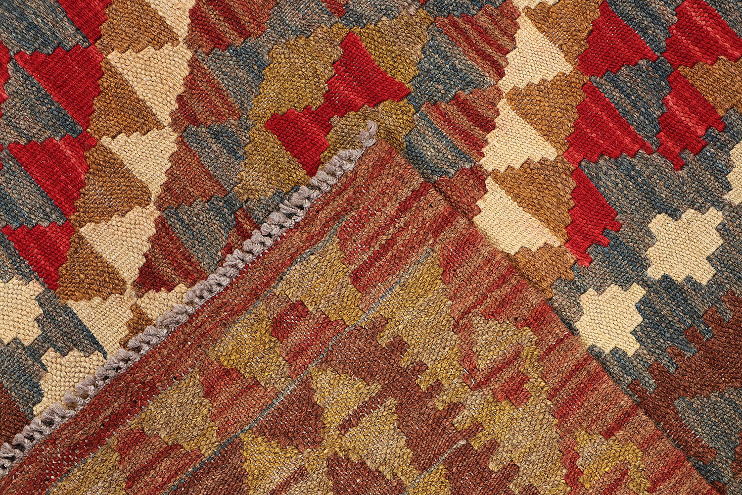 3' X 5' Multy Handmade Veggie Dye Kilim Rug Rectangular