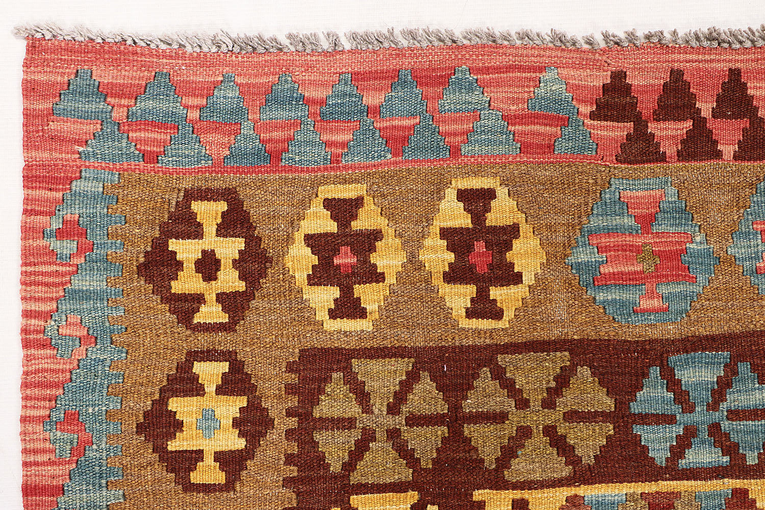 3' X 5' Multy Handmade Veggie Dye Kilim Rug Rectangular