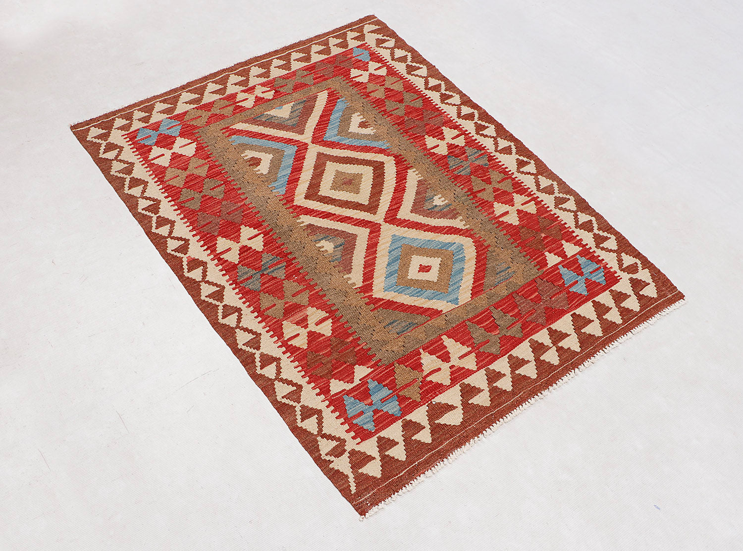 3' X 5' Multy Handmade Veggie Dye Kilim Rug Rectangular