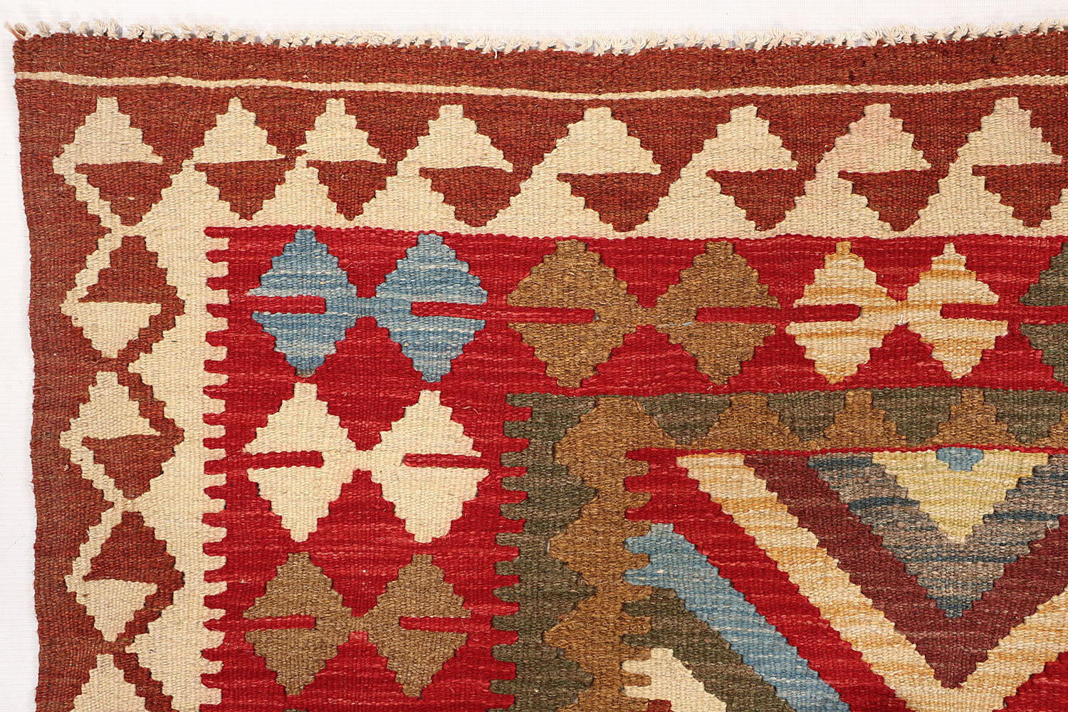 3' X 5' Multy Handmade Veggie Dye Kilim Rug Rectangular