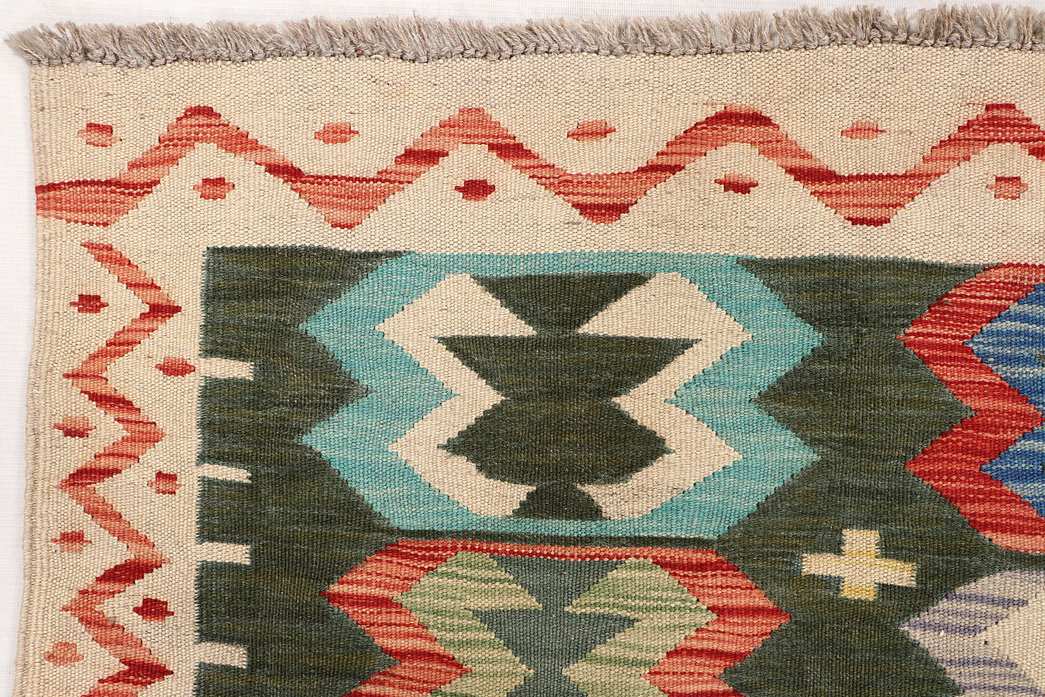 3' X 5' Multy Handmade Veggie Dye Kilim Rug Rectangular