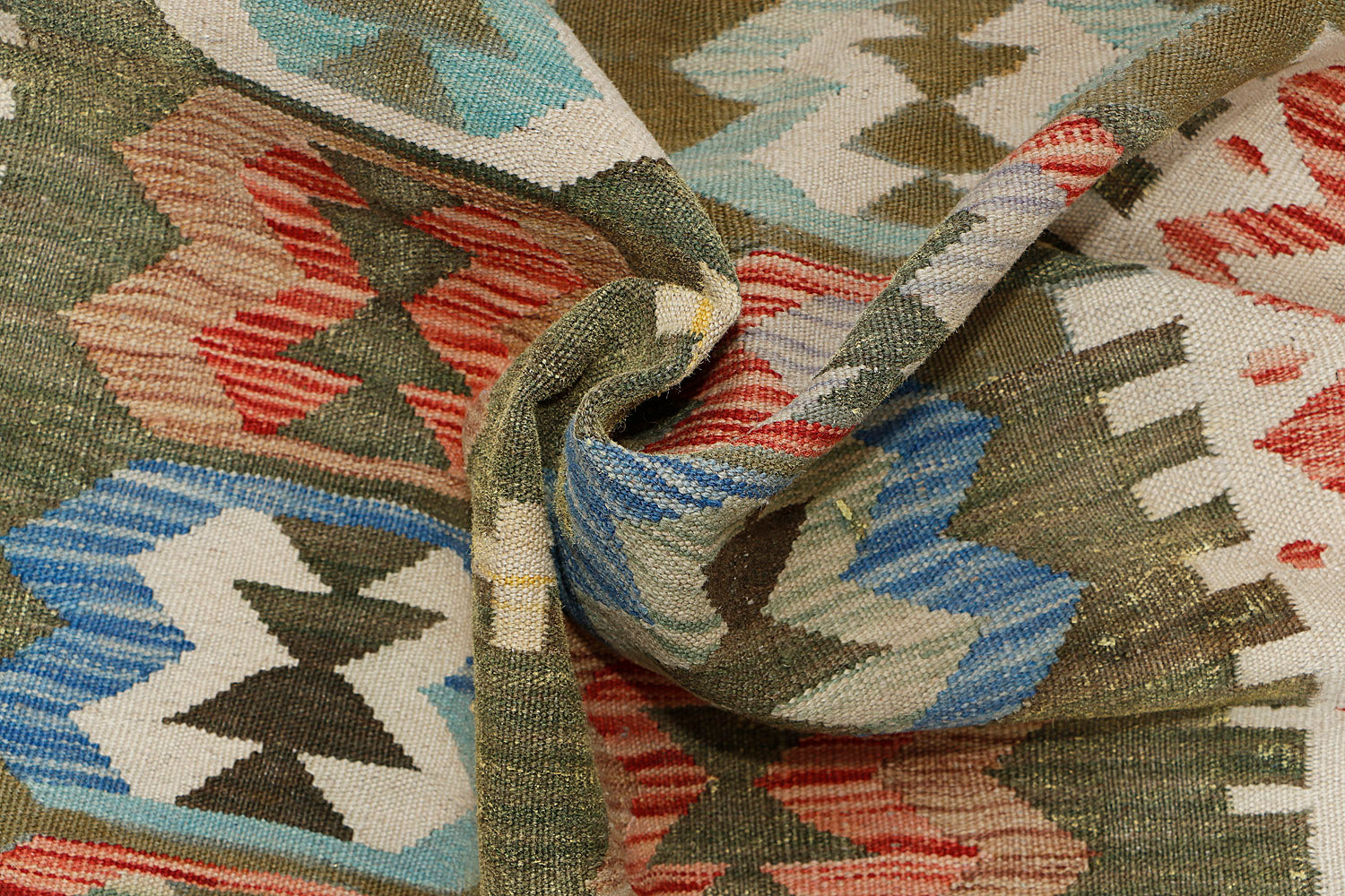 3' X 5' Multy Handmade Veggie Dye Kilim Rug Rectangular
