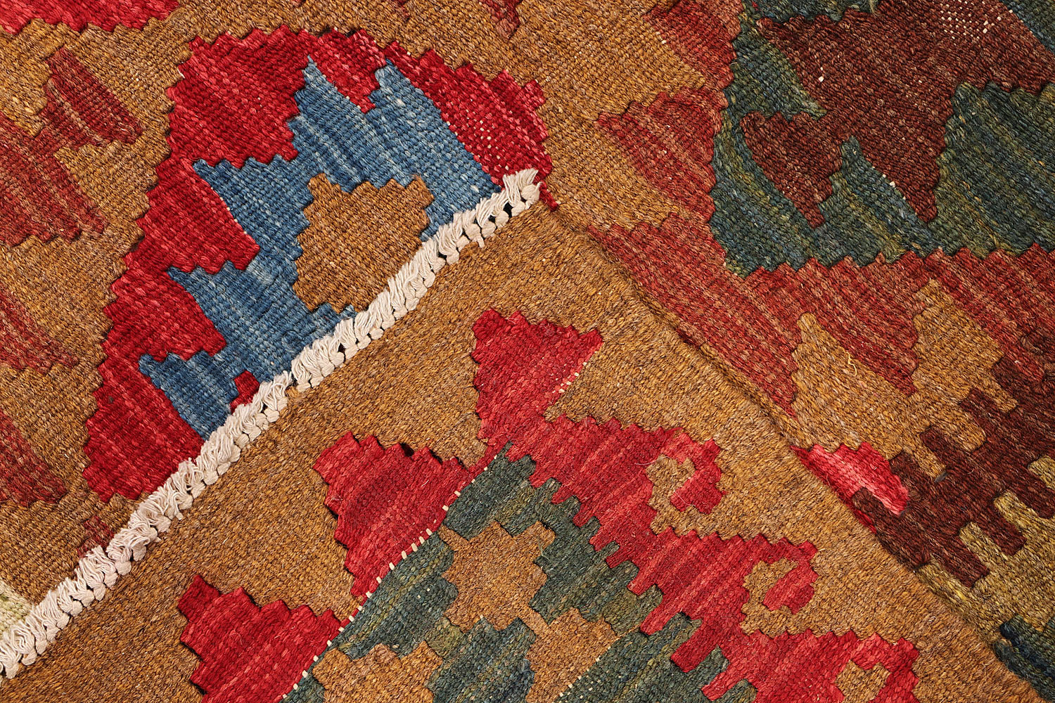 3' X 5' Multy Handmade Veggie Dye Kilim Rug Rectangular