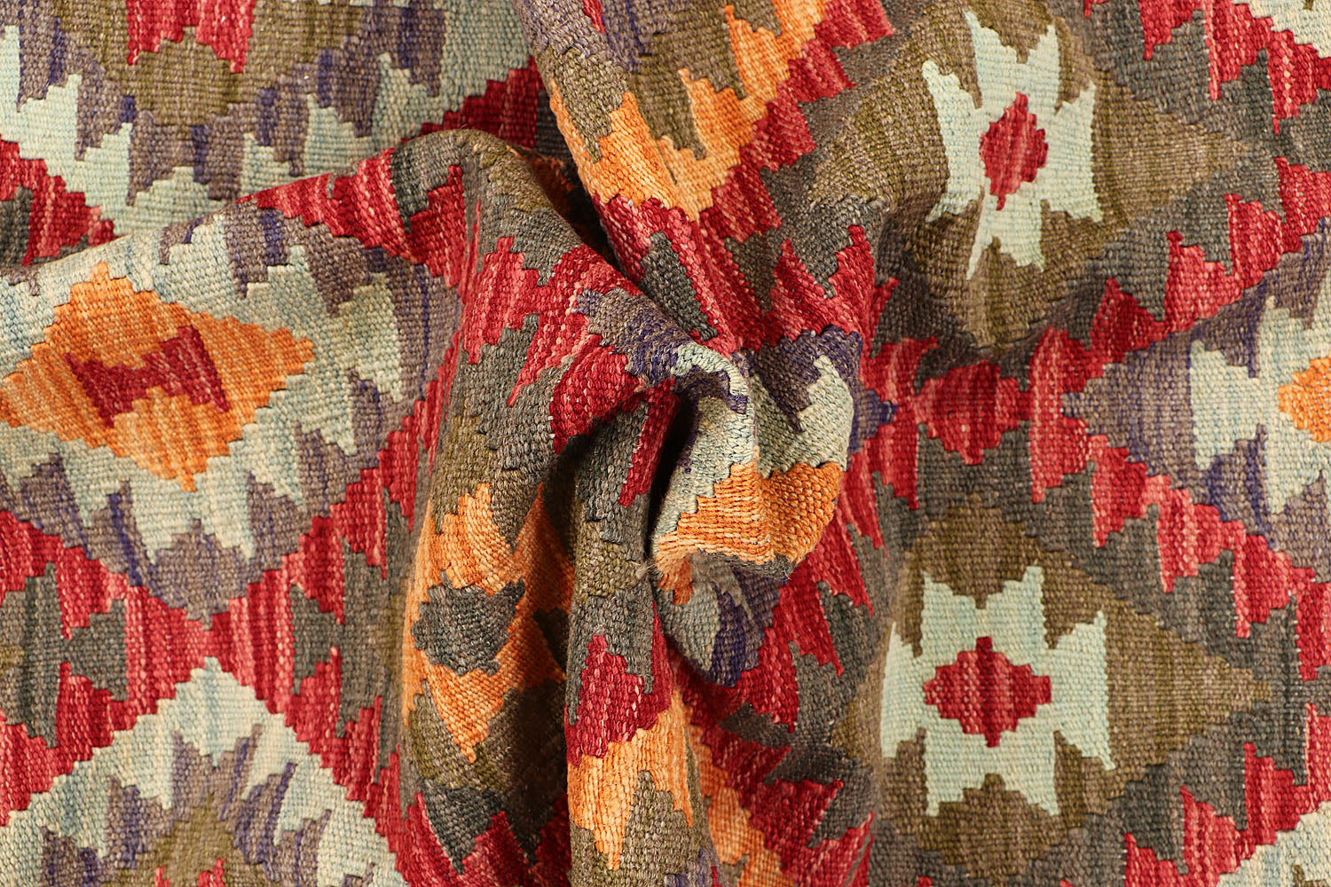3' X 5' Multy Handmade Veggie Dye Kilim Rug Rectangular