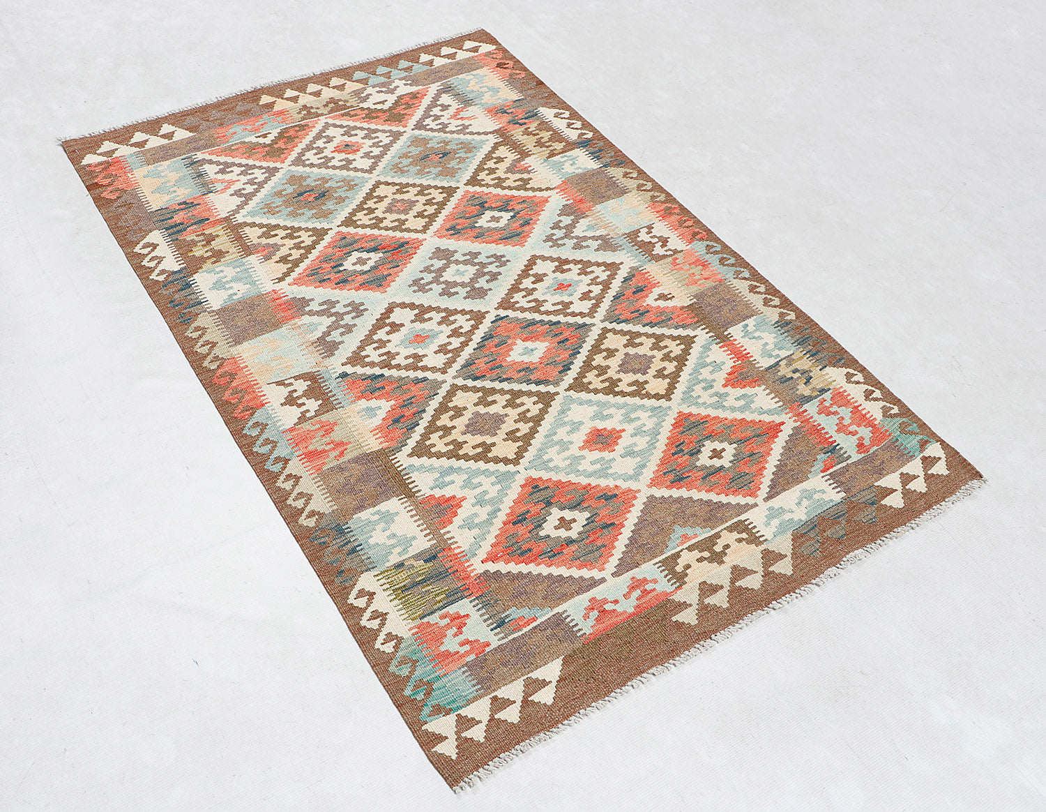 3' X 5' Multy Handmade Veggie Dye Kilim Rug Rectangular