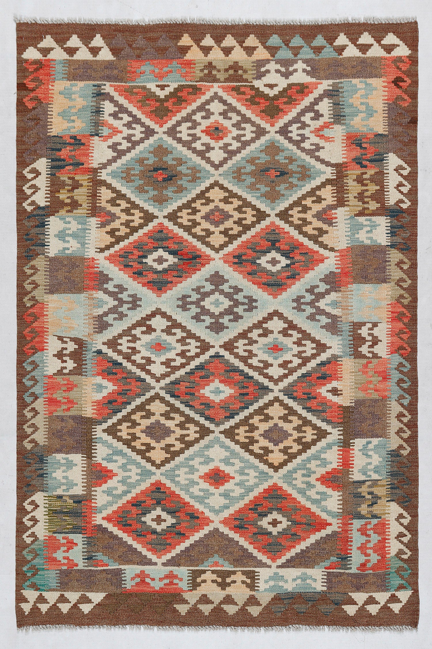 3' X 5' Multy Handmade Veggie Dye Kilim Rug Rectangular