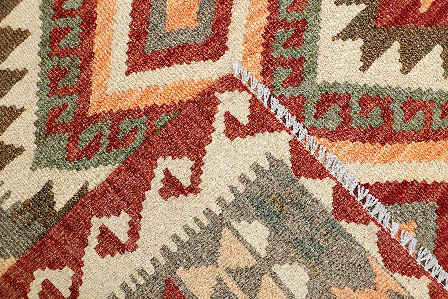 3' X 5' Multy Handmade Veggie Dye Kilim Rug Rectangular