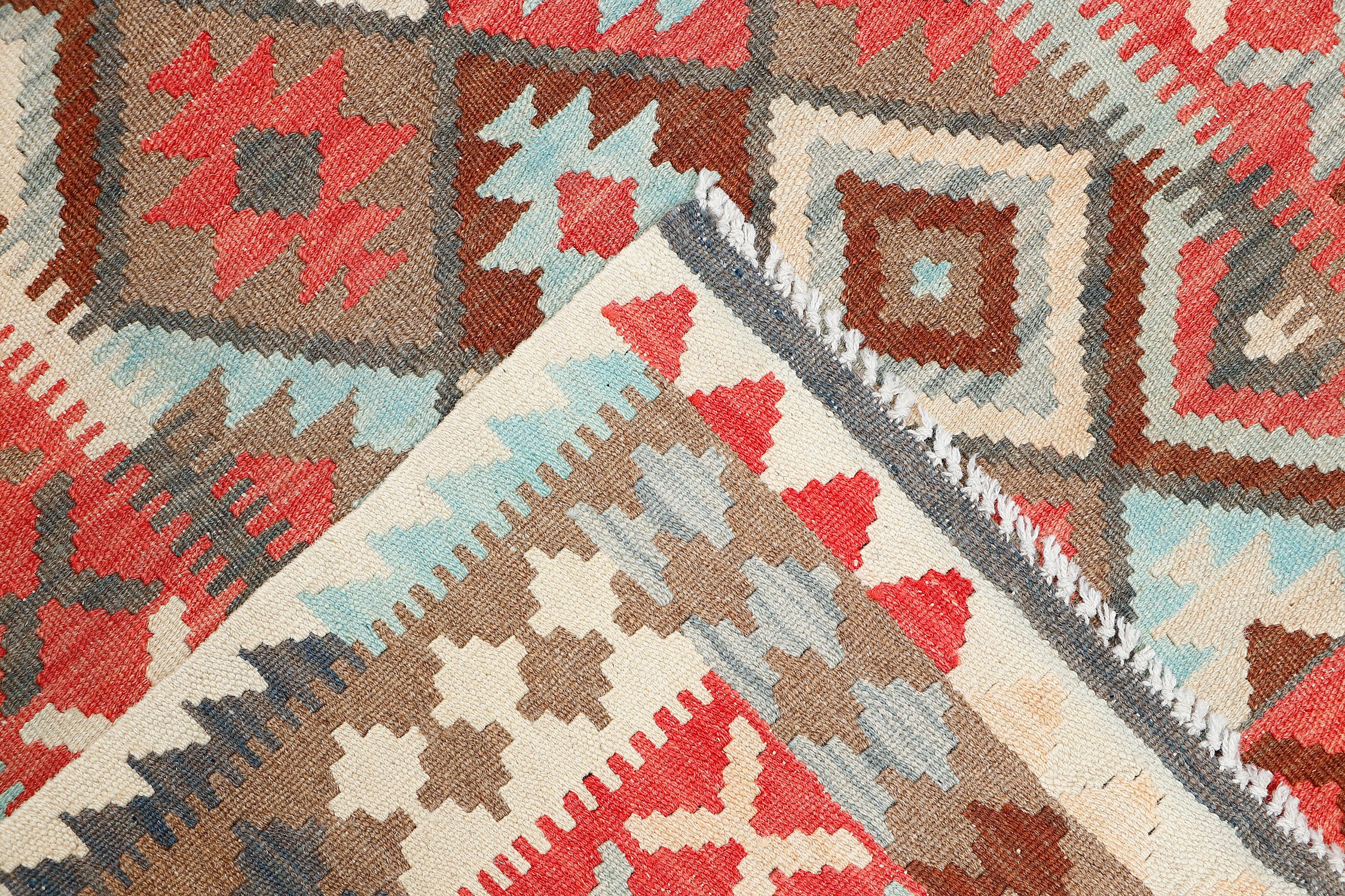 3' X 5' Multy Handmade Veggie Dye Kilim Rug Rectangular