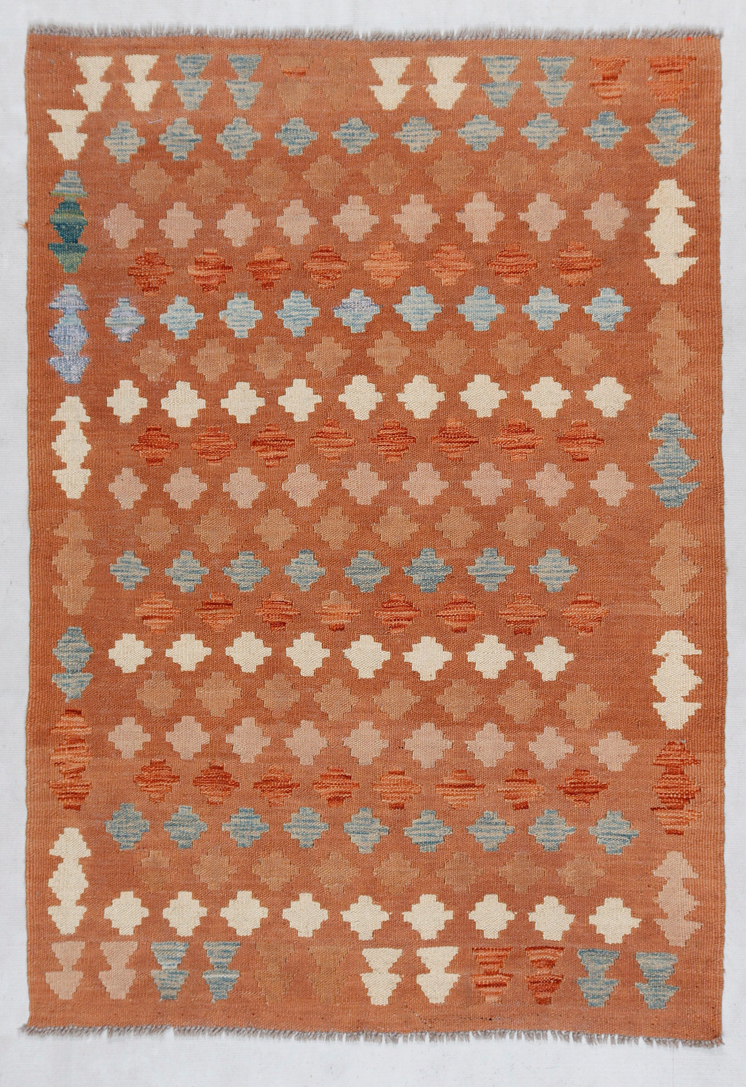 3' X 5' Multy Handmade Veggie Dye Kilim Rug Rectangular