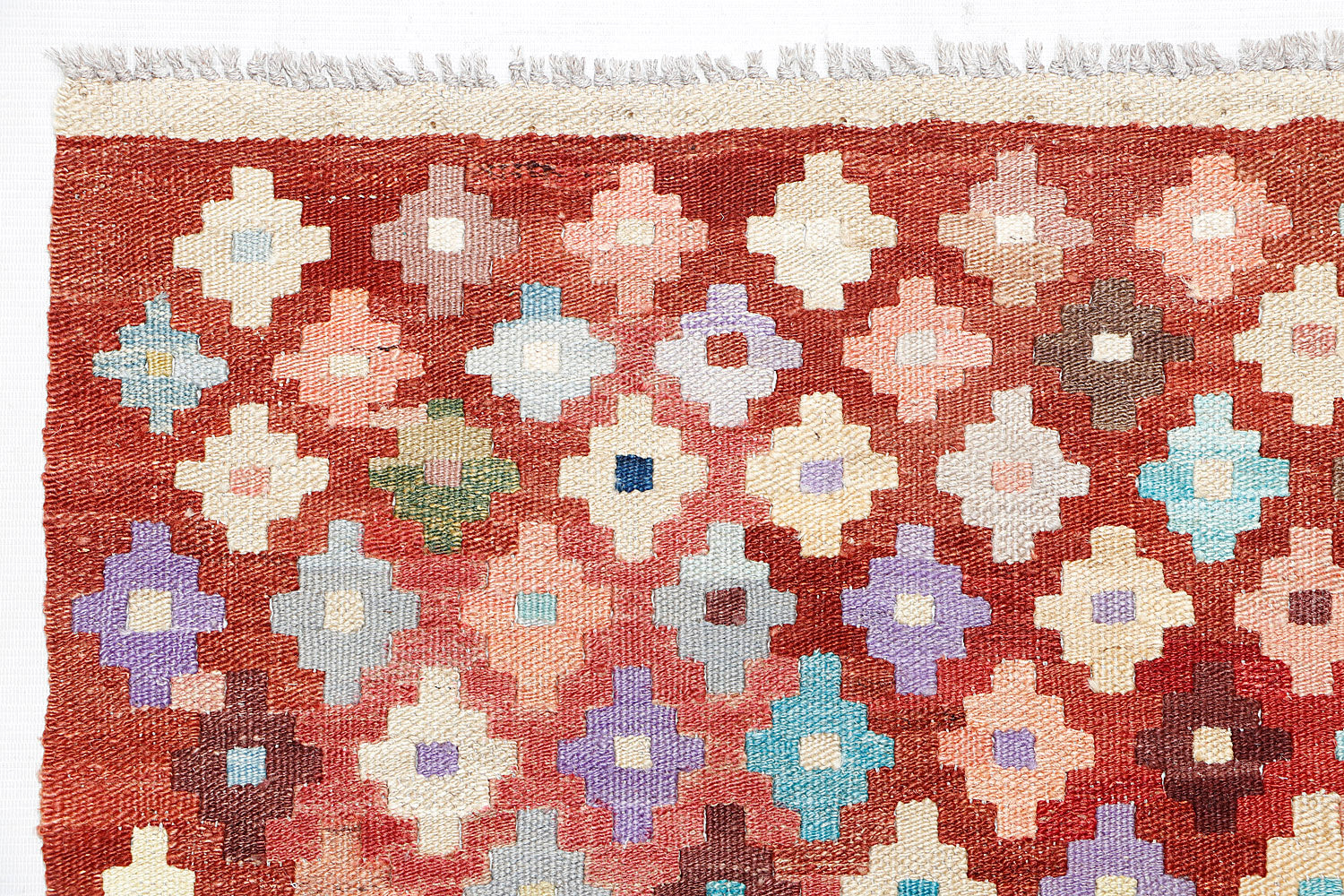 3' X 5' Multy Handmade Veggie Dye Kilim Rug Rectangular