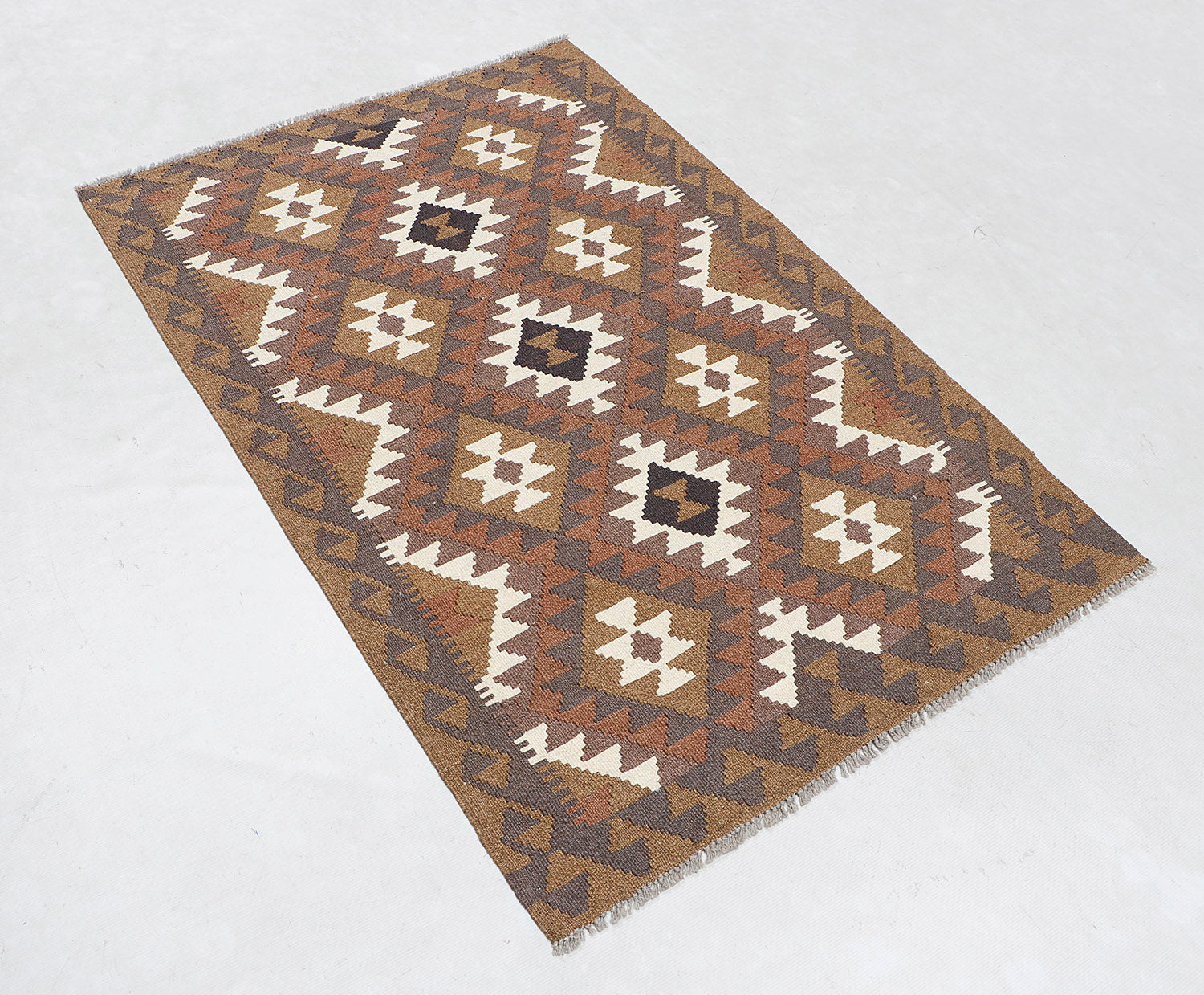 3' X 5' Multy Handmade Veggie Dye Kilim Rug Rectangular