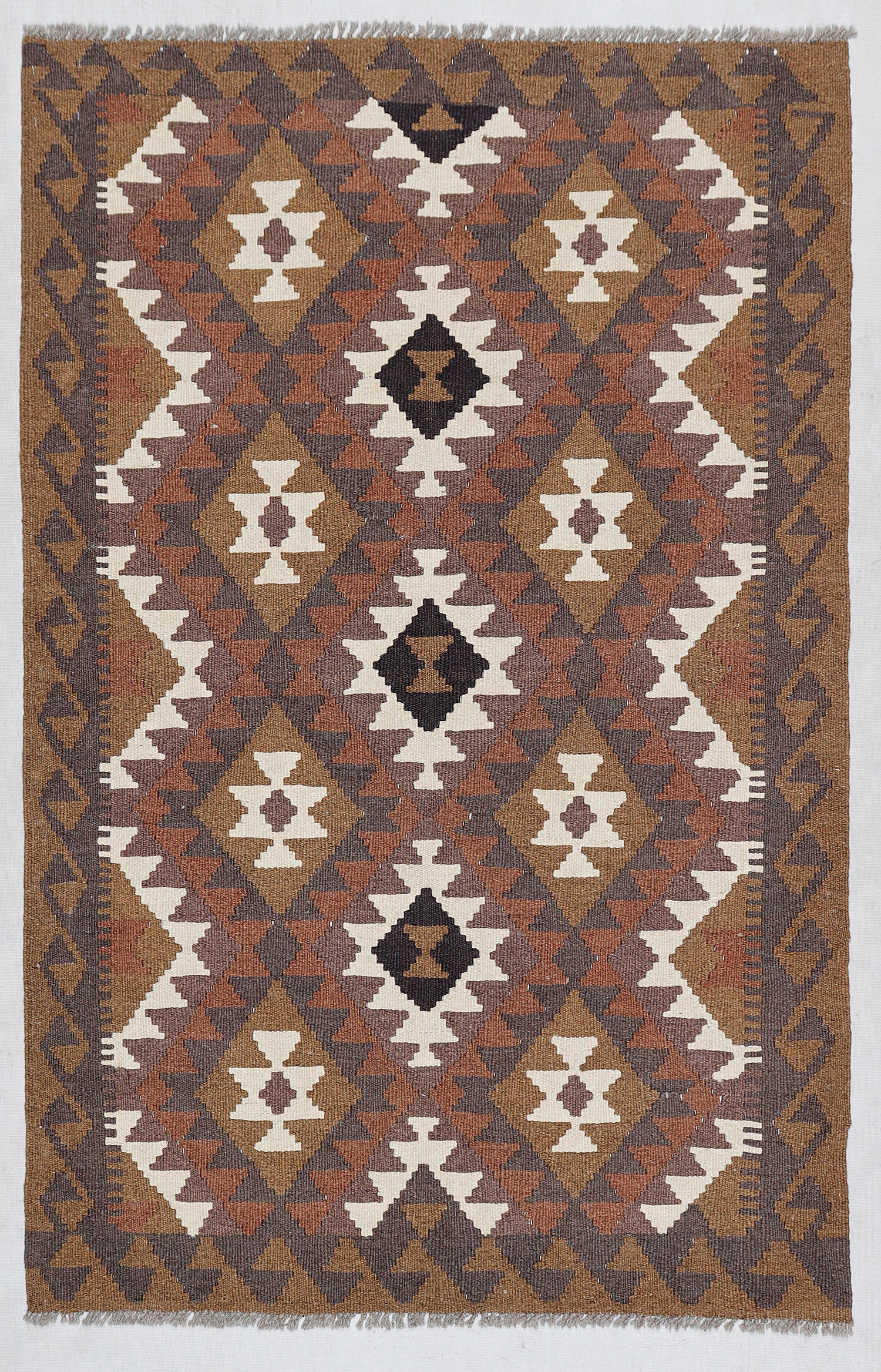 3' X 5' Multy Handmade Veggie Dye Kilim Rug Rectangular