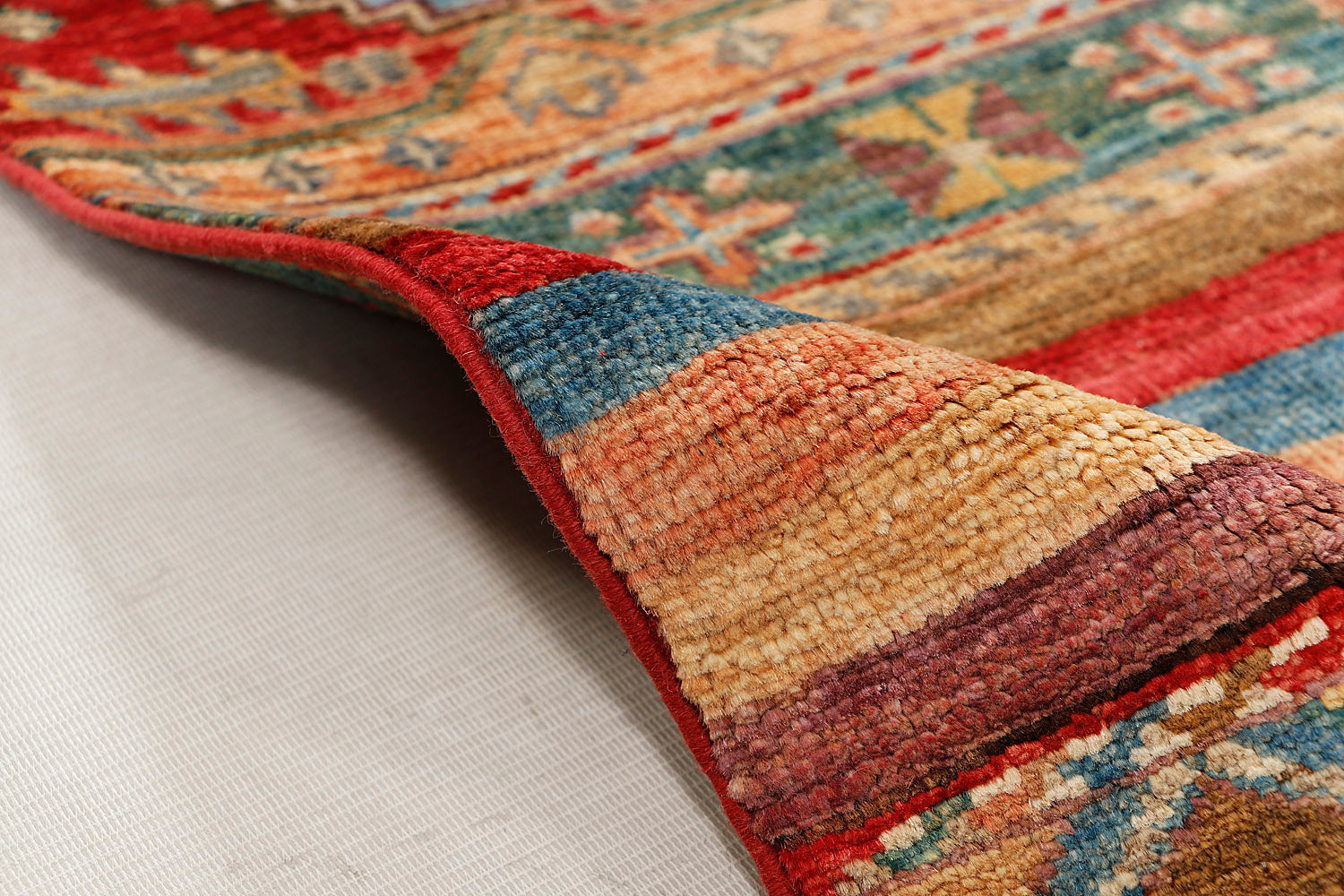 Khurjeen Persian Hand Knotted Wool Rug Multicolor 3' x 4'