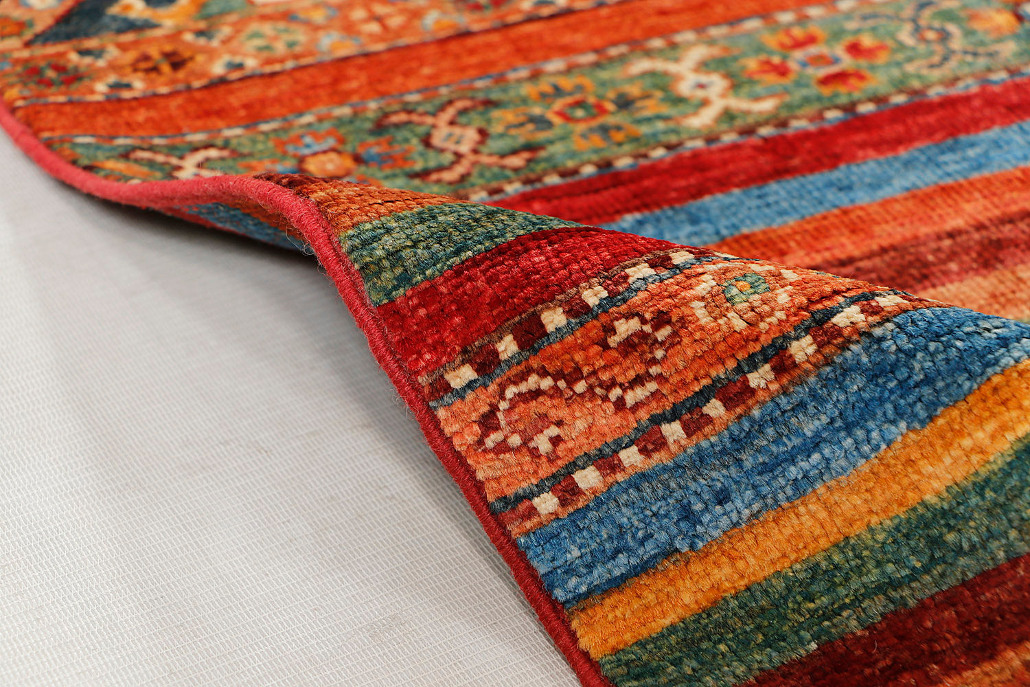 Khurjeen Persian Hand Knotted Wool Rug Multicolor 3' x 4'