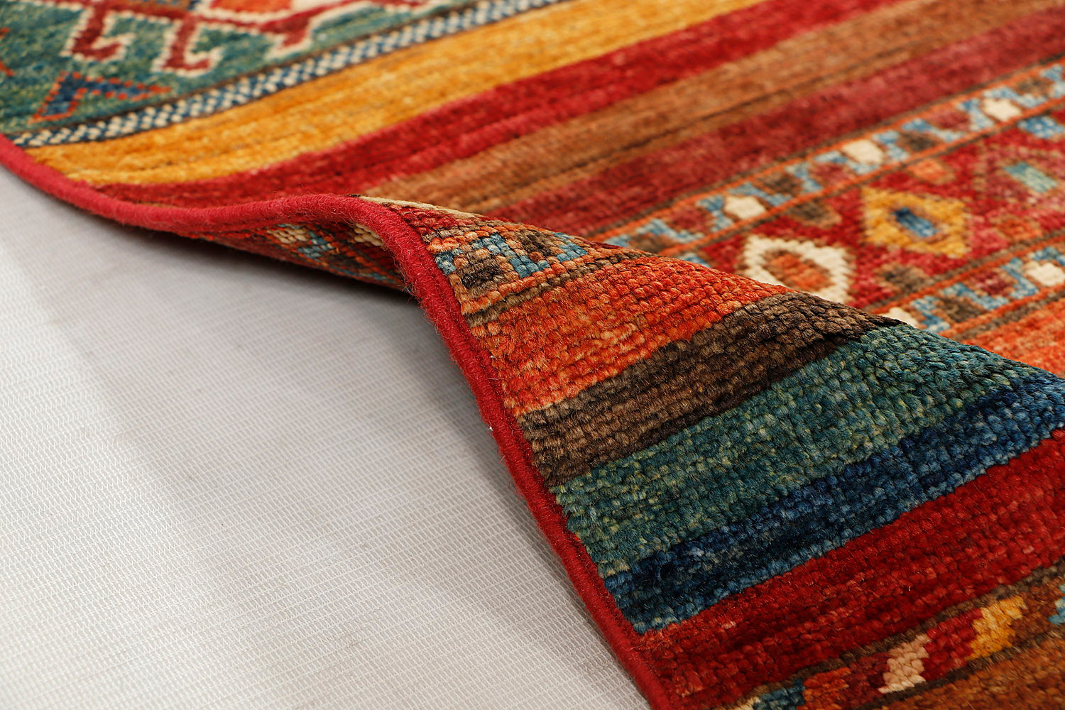 Khurjeen Persian Hand Knotted Wool Rug Multicolor 3' x 4'