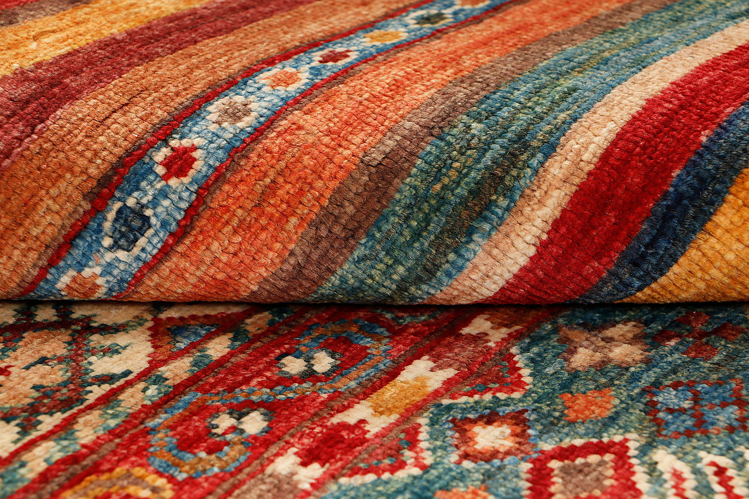 Khurjeen Persian Hand Knotted Wool Rug Multicolor 3' x 4'
