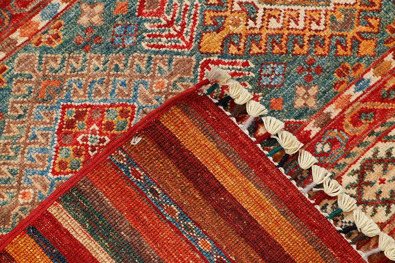Khurjeen Persian Hand Knotted Wool Rug Multicolor 3' x 4'