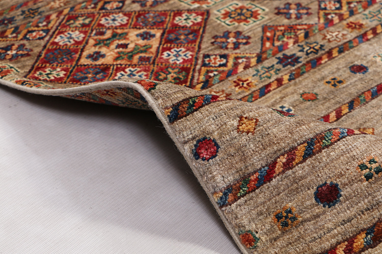 Handmade Persian Rug KHURJEEN