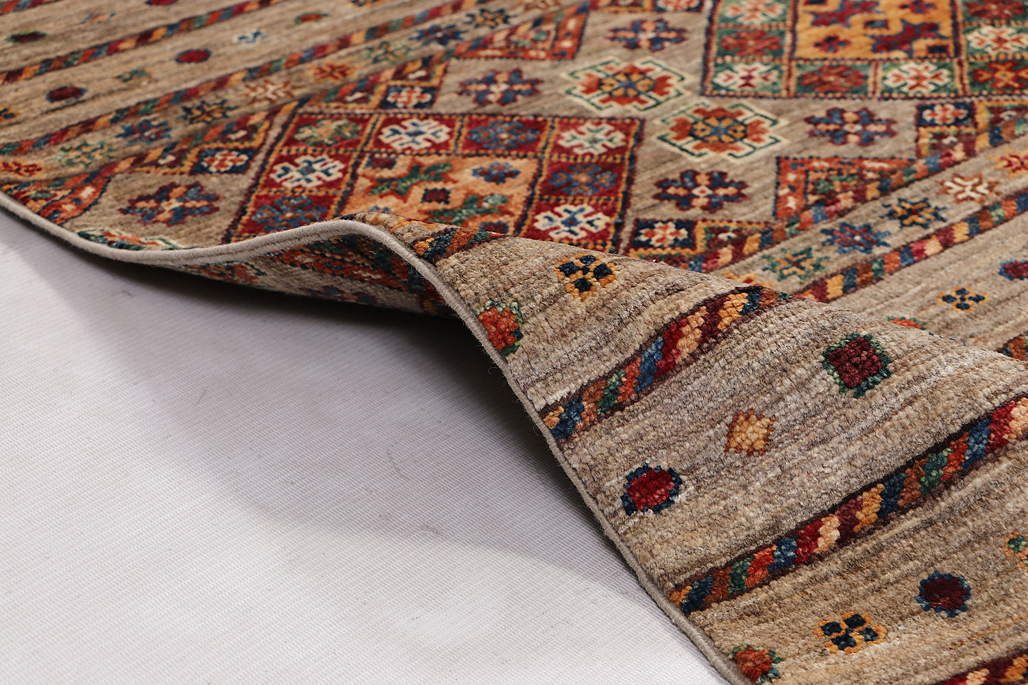 Handmade Persian Rug KHURJEEN