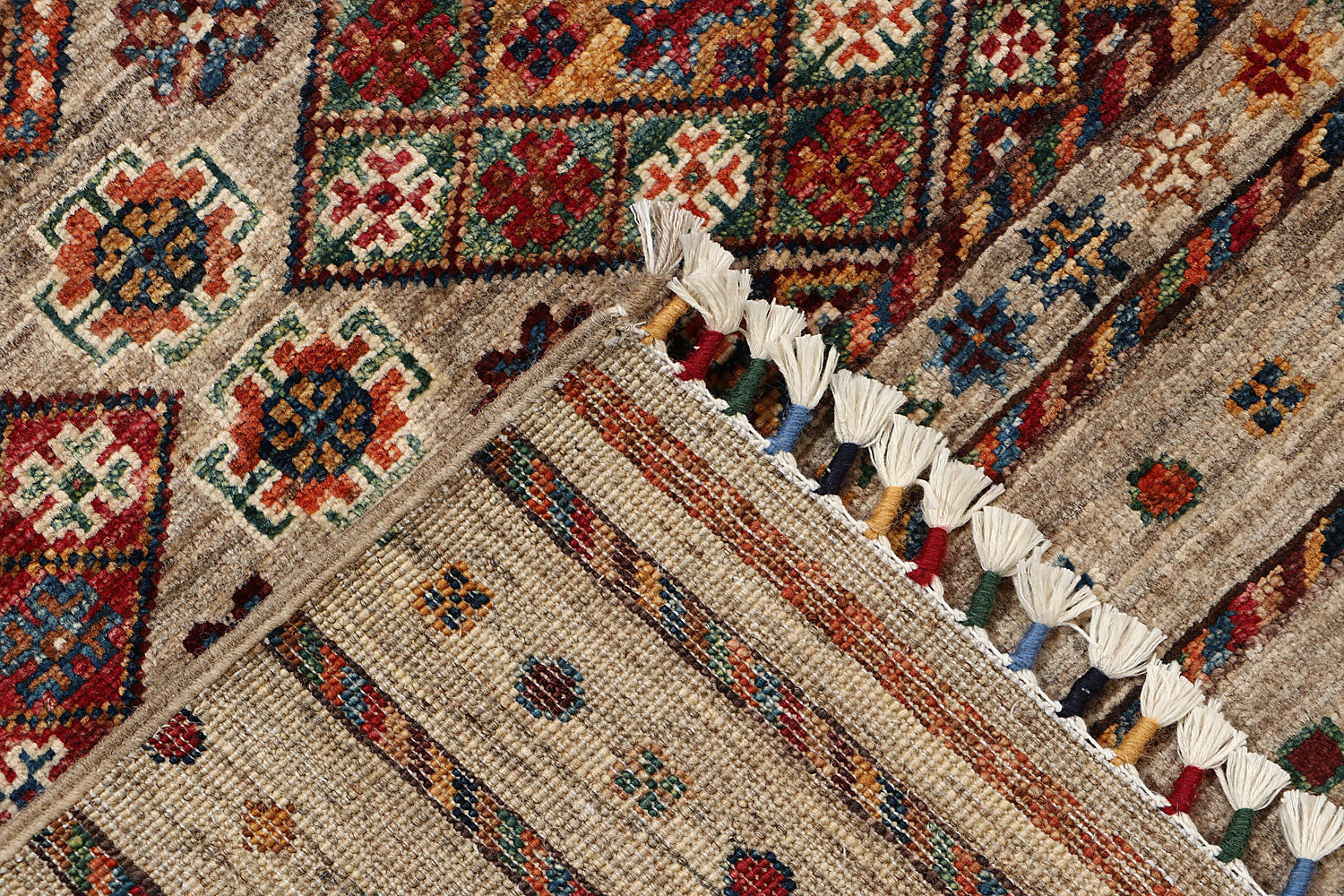 Handmade Persian Rug KHURJEEN