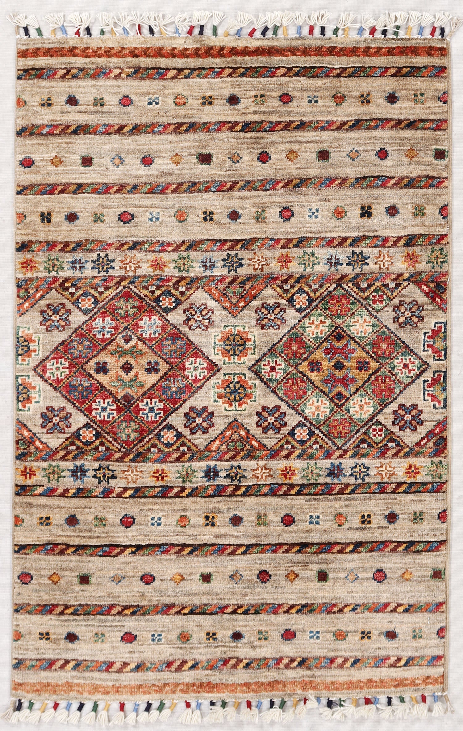 Handmade Persian Rug KHURJEEN