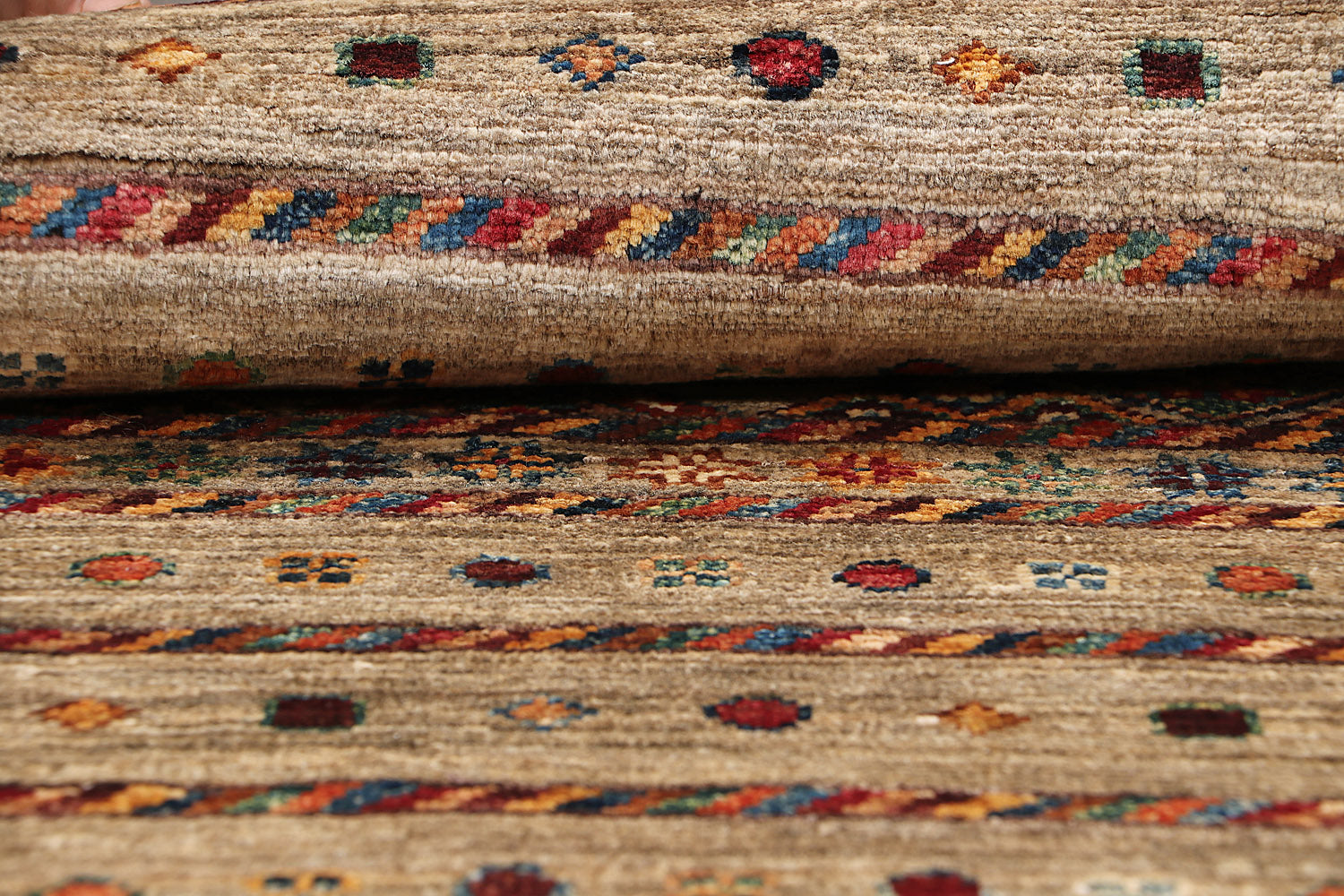 Handmade Persian Rug KHURJEEN