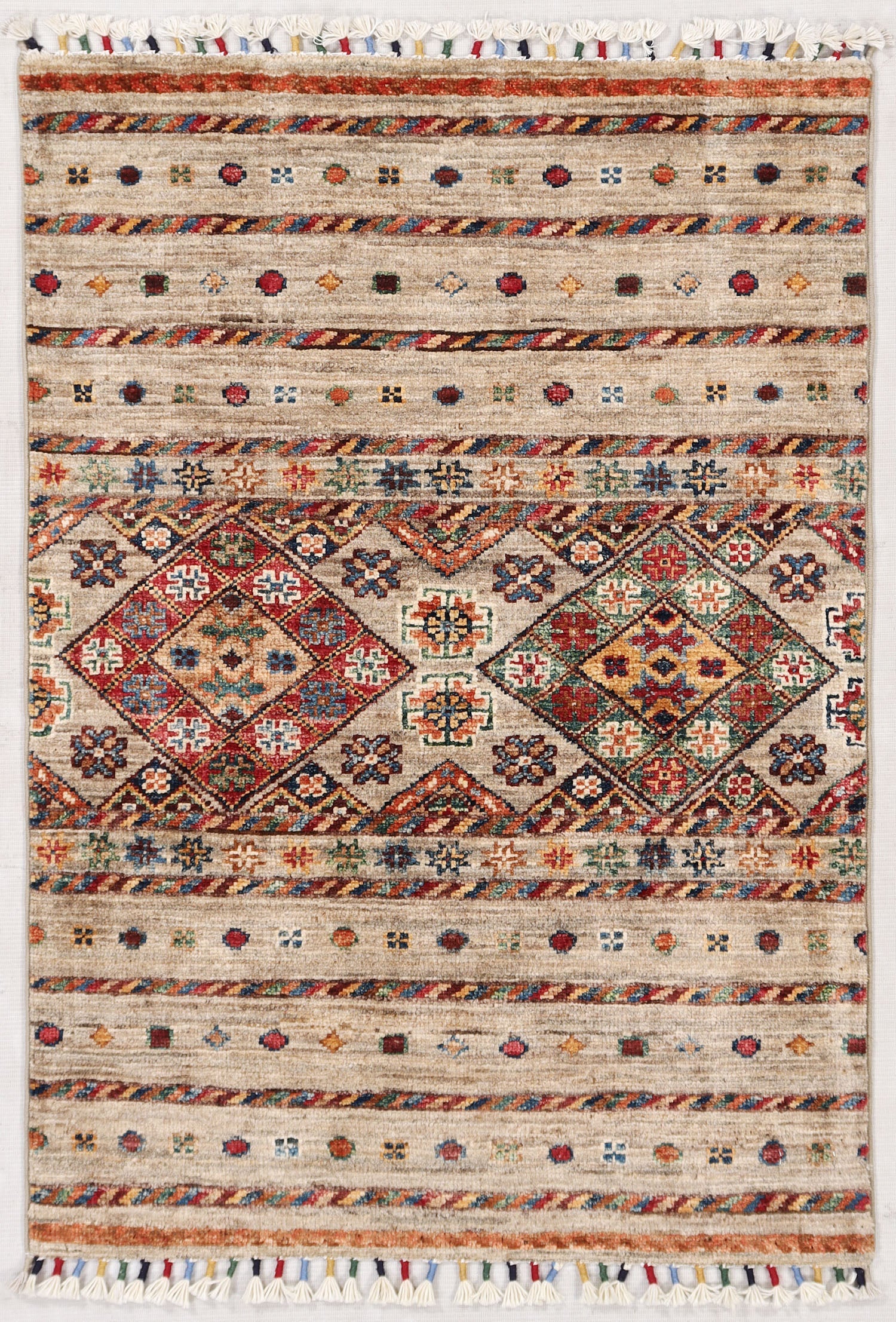 Handmade Persian Rug KHURJEEN
