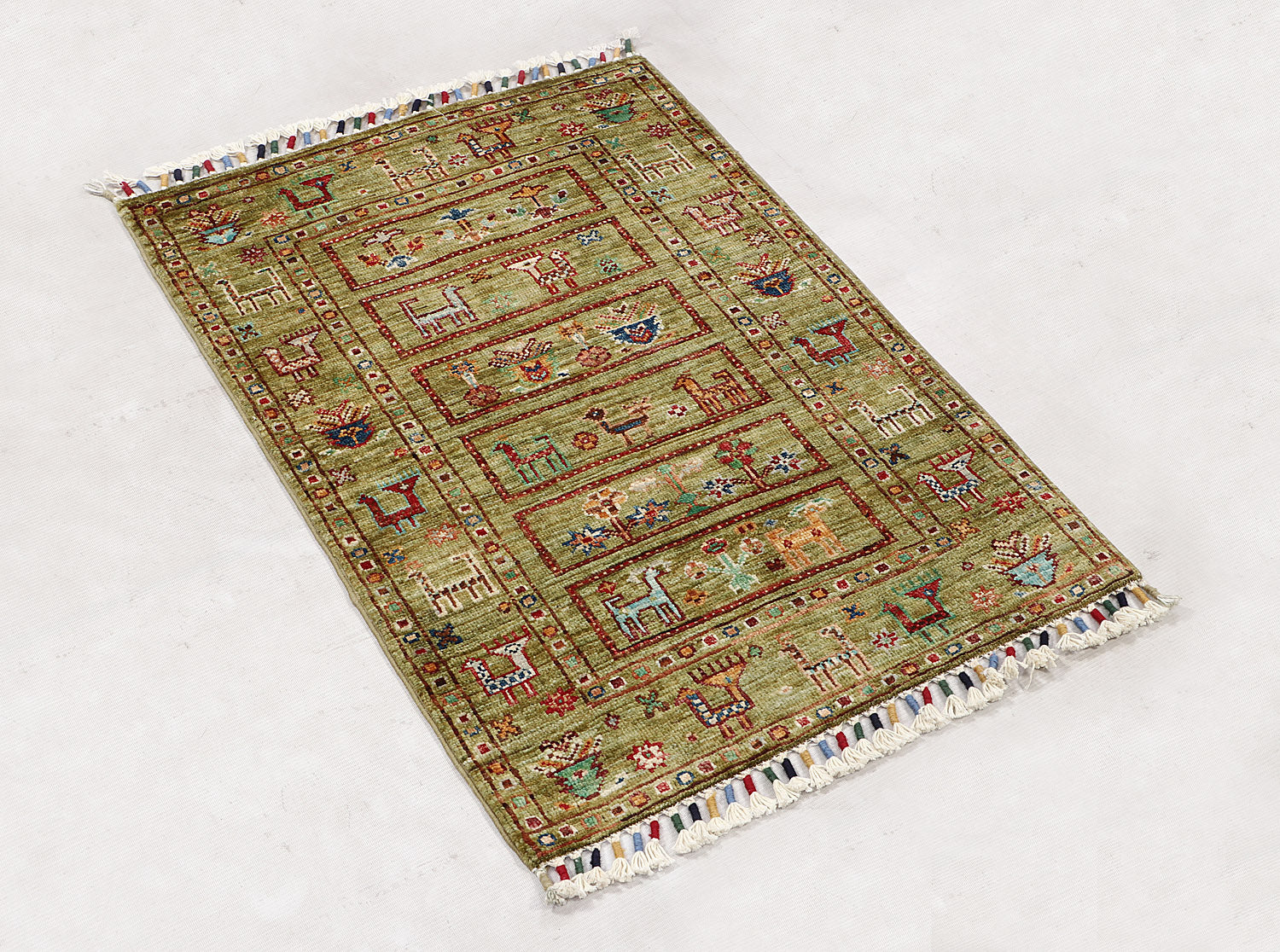 Handmade Persian Rug KHURJEEN