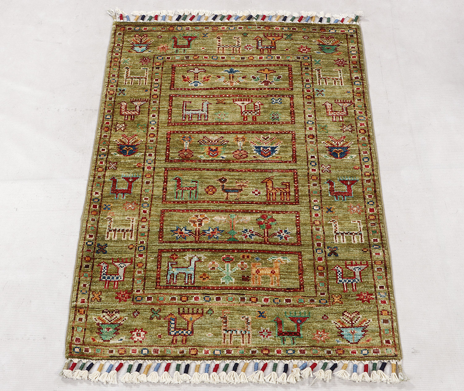 Handmade Persian Rug KHURJEEN