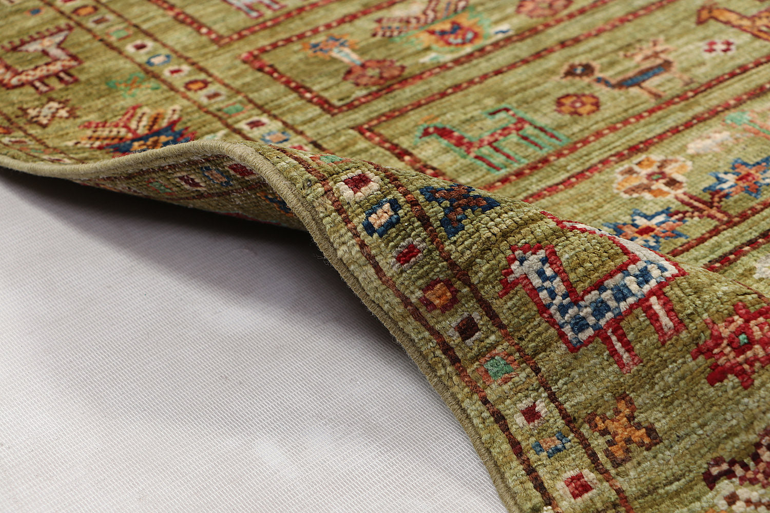 Handmade Persian Rug KHURJEEN