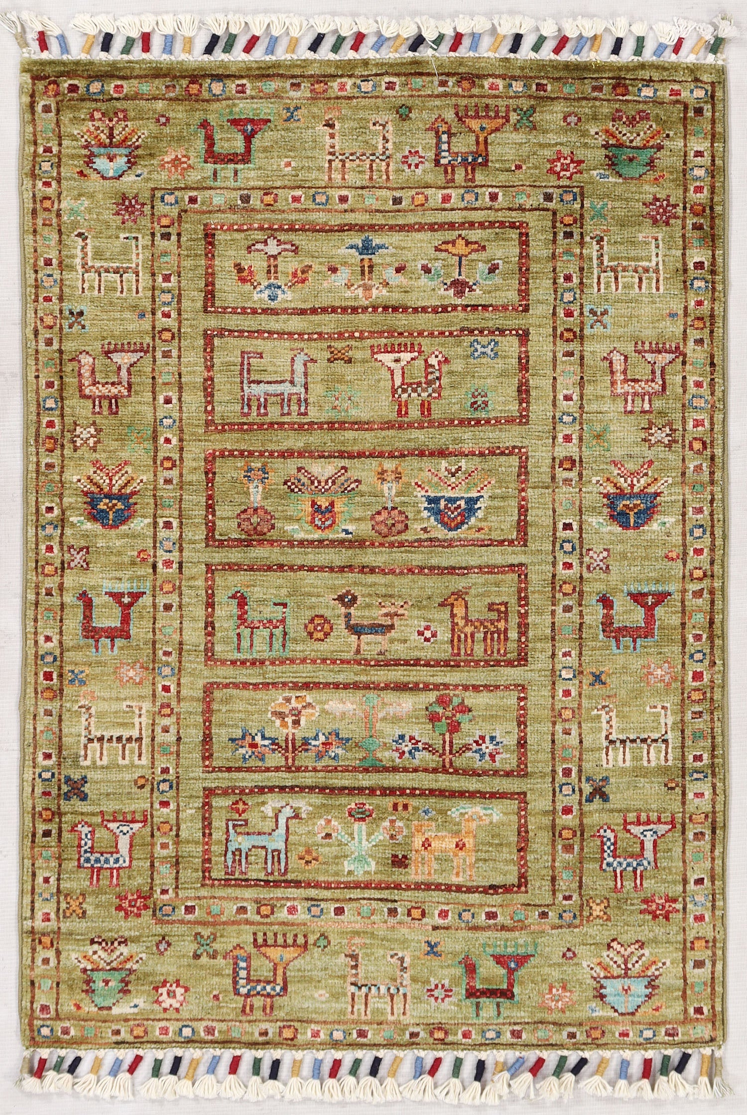 Handmade Persian Rug KHURJEEN