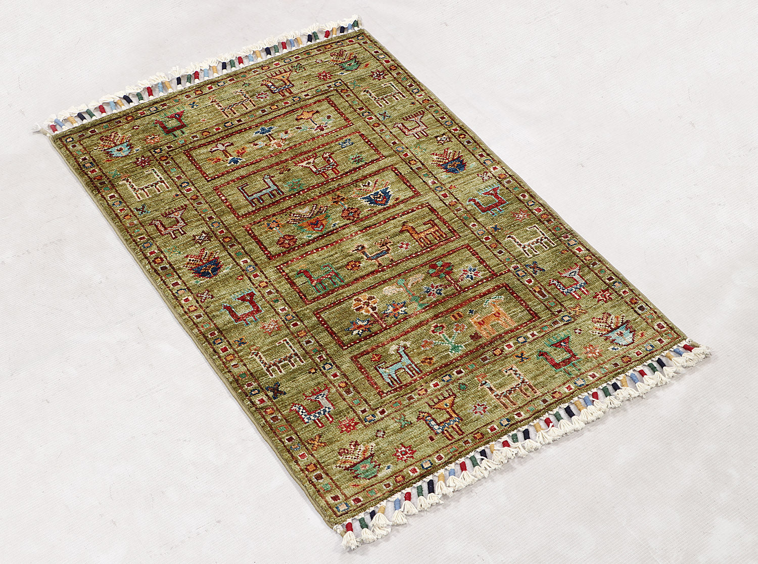 Handmade Persian Rug KHURJEEN