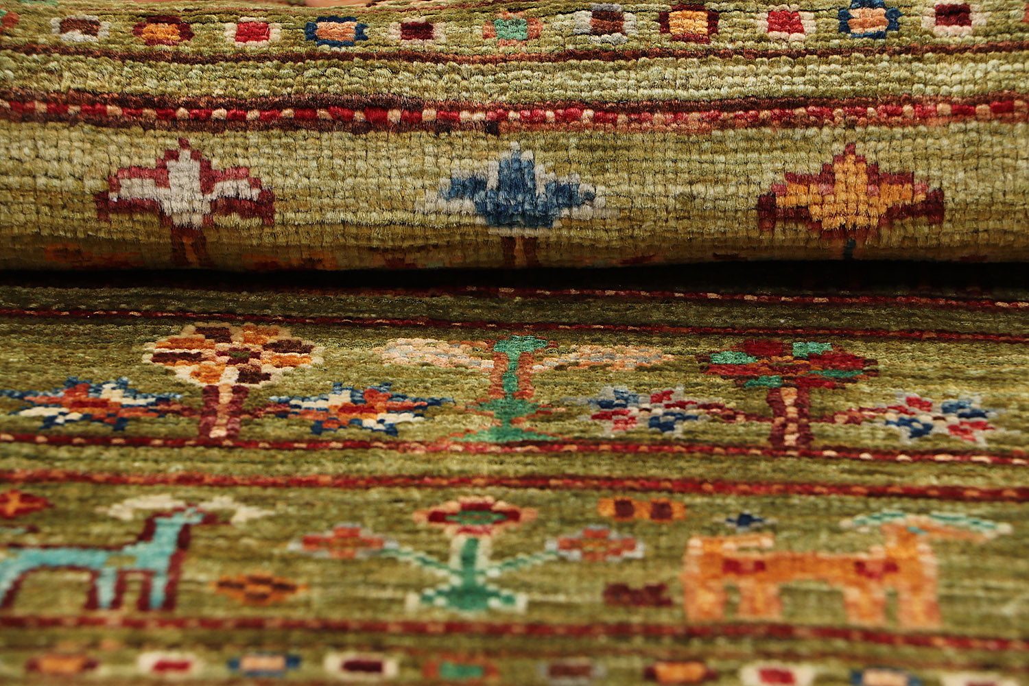 Handmade Persian Rug KHURJEEN
