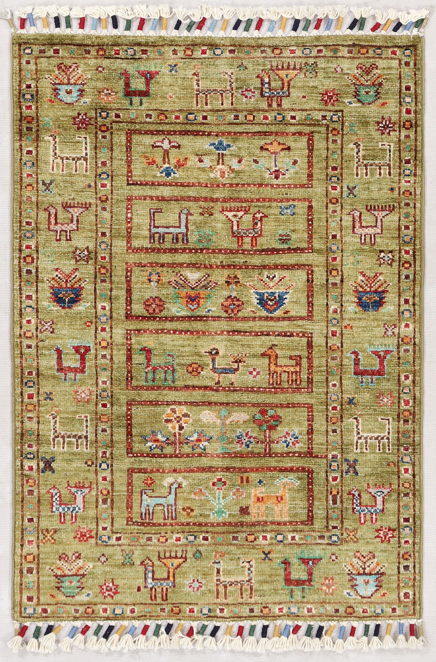 Handmade Persian Rug KHURJEEN