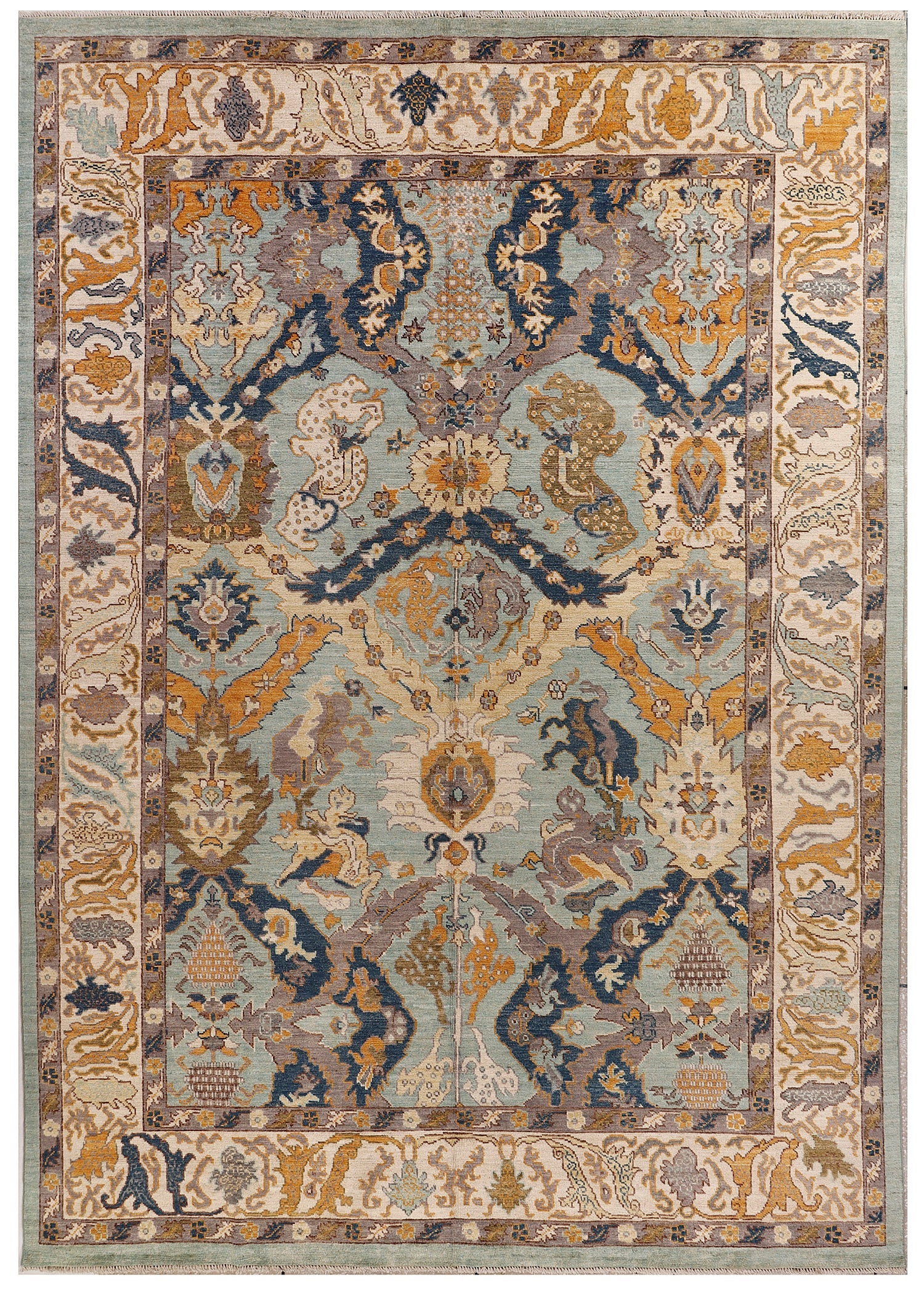 Handmade Turkish Rug OUSHAK