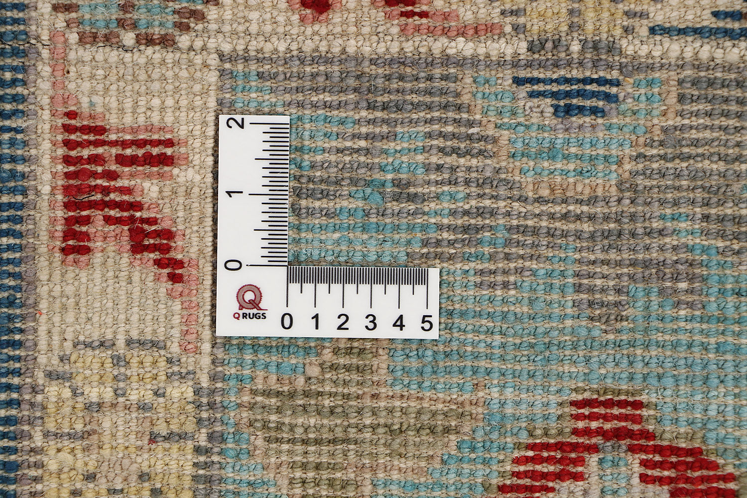 9' x 12' Blue Handmade Turkish Rug OUSHAK Rectangular