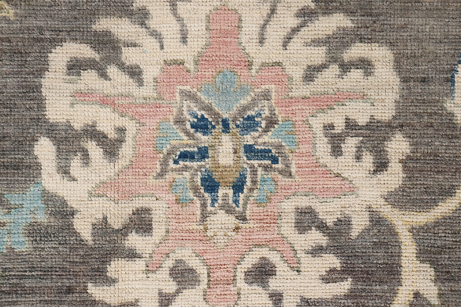 Oushak Turkish Hand Knotted Wool Rug Gray 10' x 13'