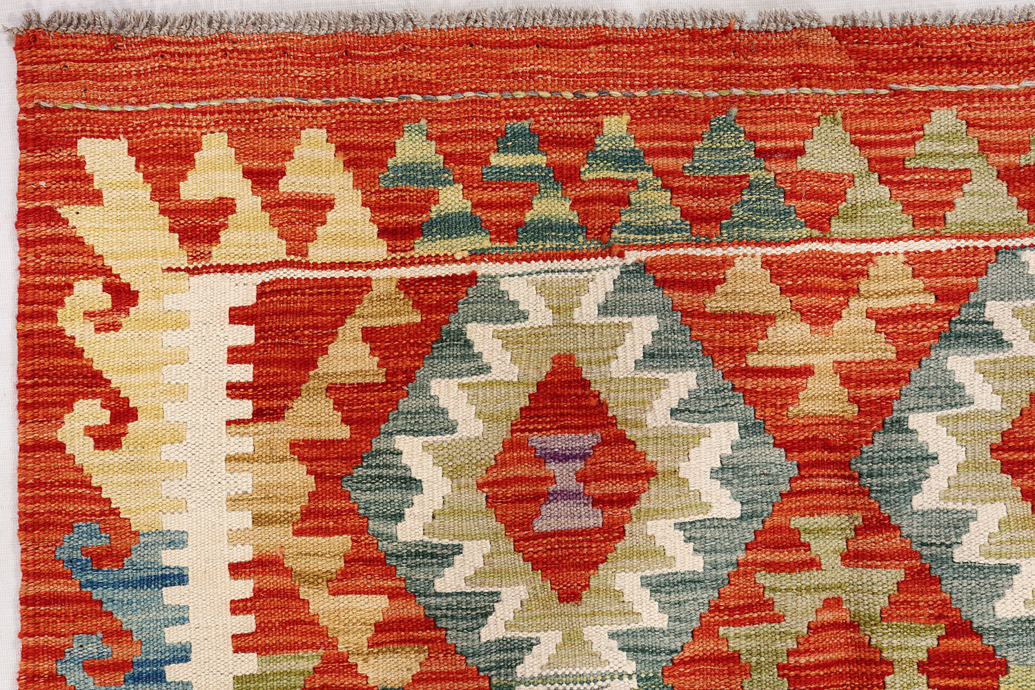 3' X 5' Multy Handmade Veggie Dye Kilim Rug Rectangular