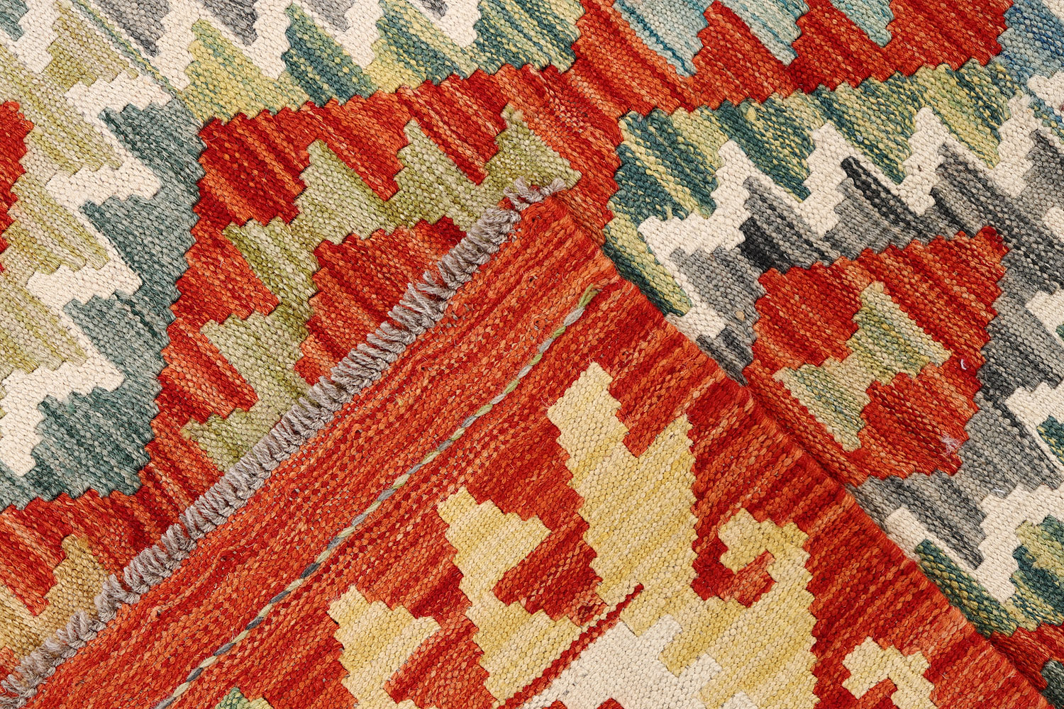 3' X 5' Multy Handmade Veggie Dye Kilim Rug Rectangular