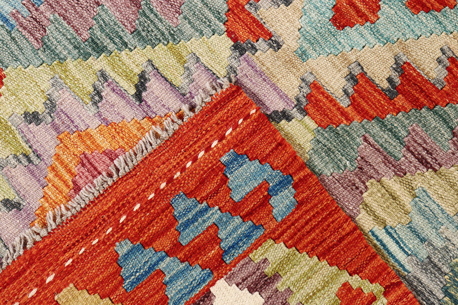 3' X 5' Multy Handmade Veggie Dye Kilim Rug Rectangular