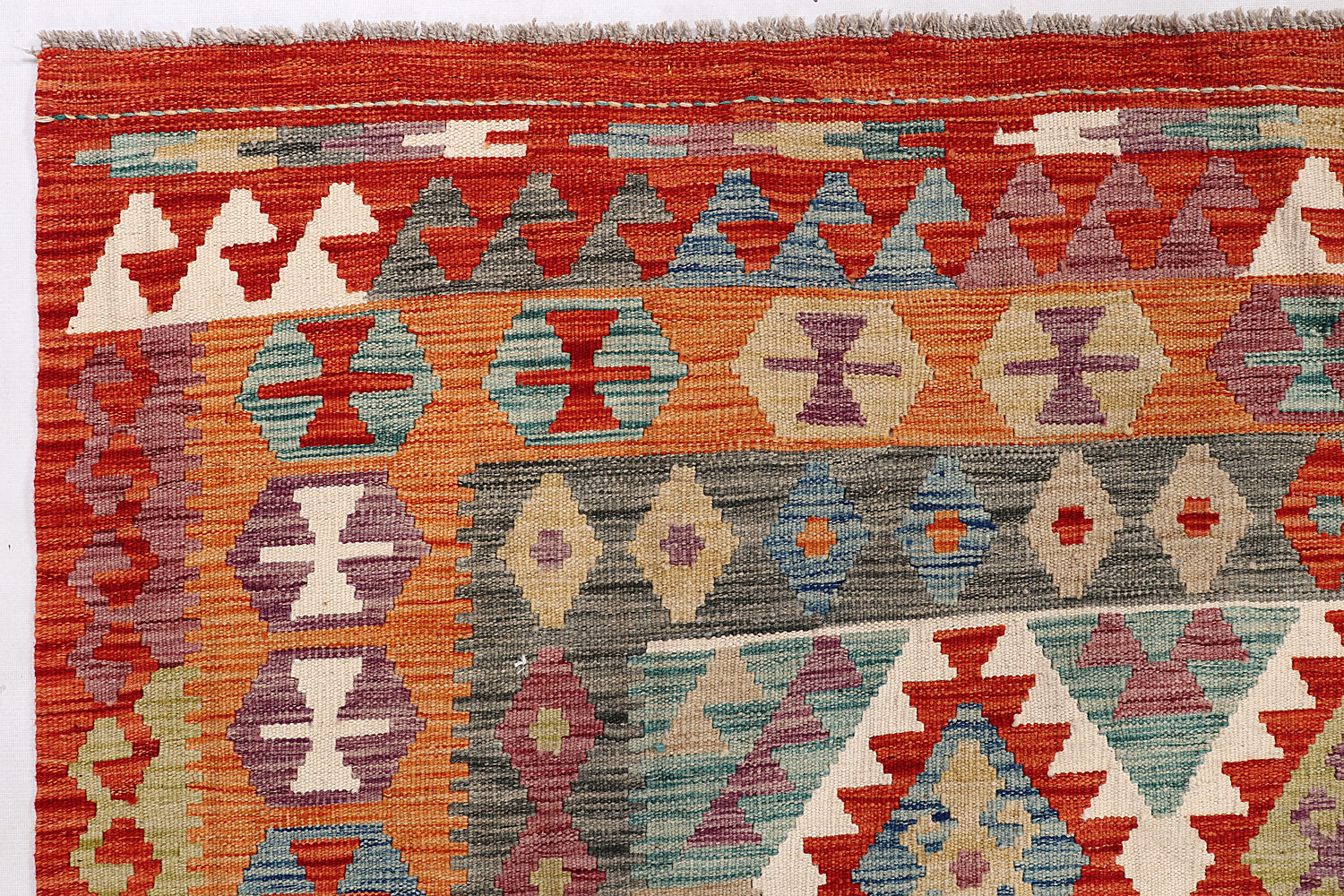 Multy Handmade Veggie Dye Kilim Rug Rectangular