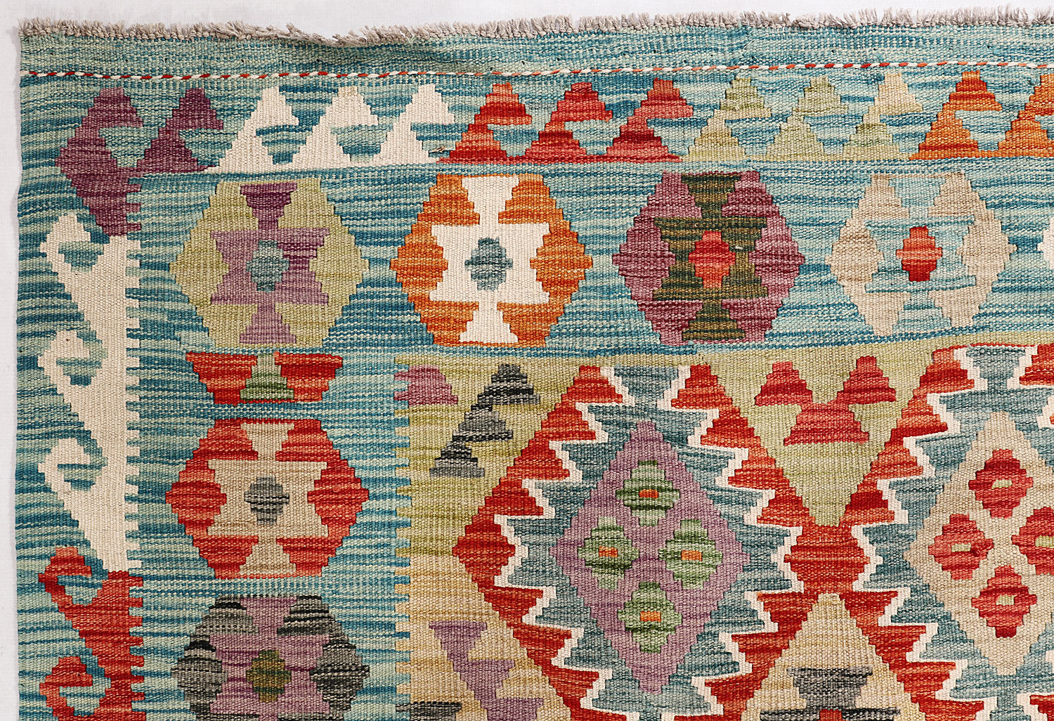 Multy Handmade Veggie Dye Kilim Rug Rectangular