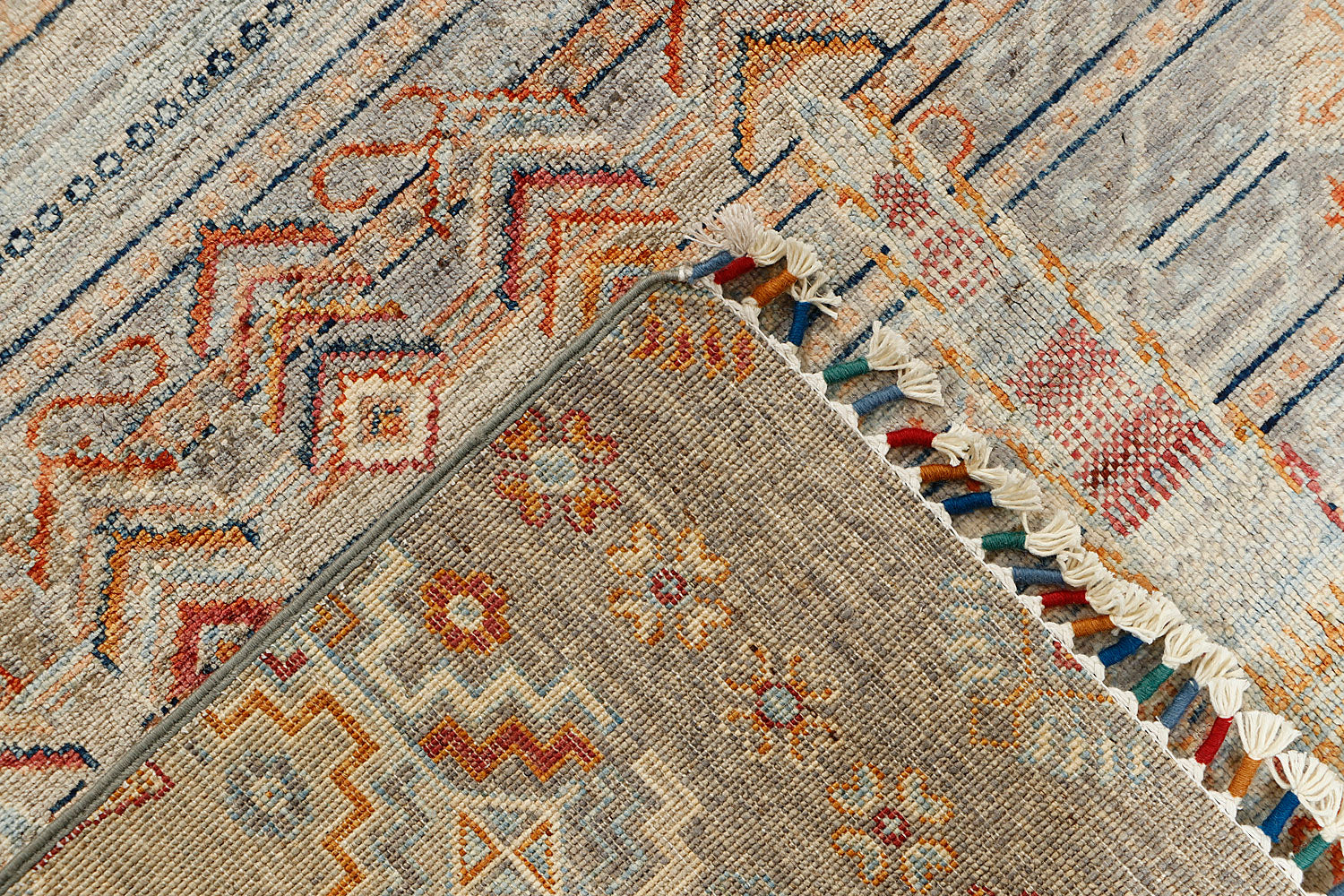 Khurjeen Persian Hand Knotted Wool Rug Multicolor 5'6" x 8'